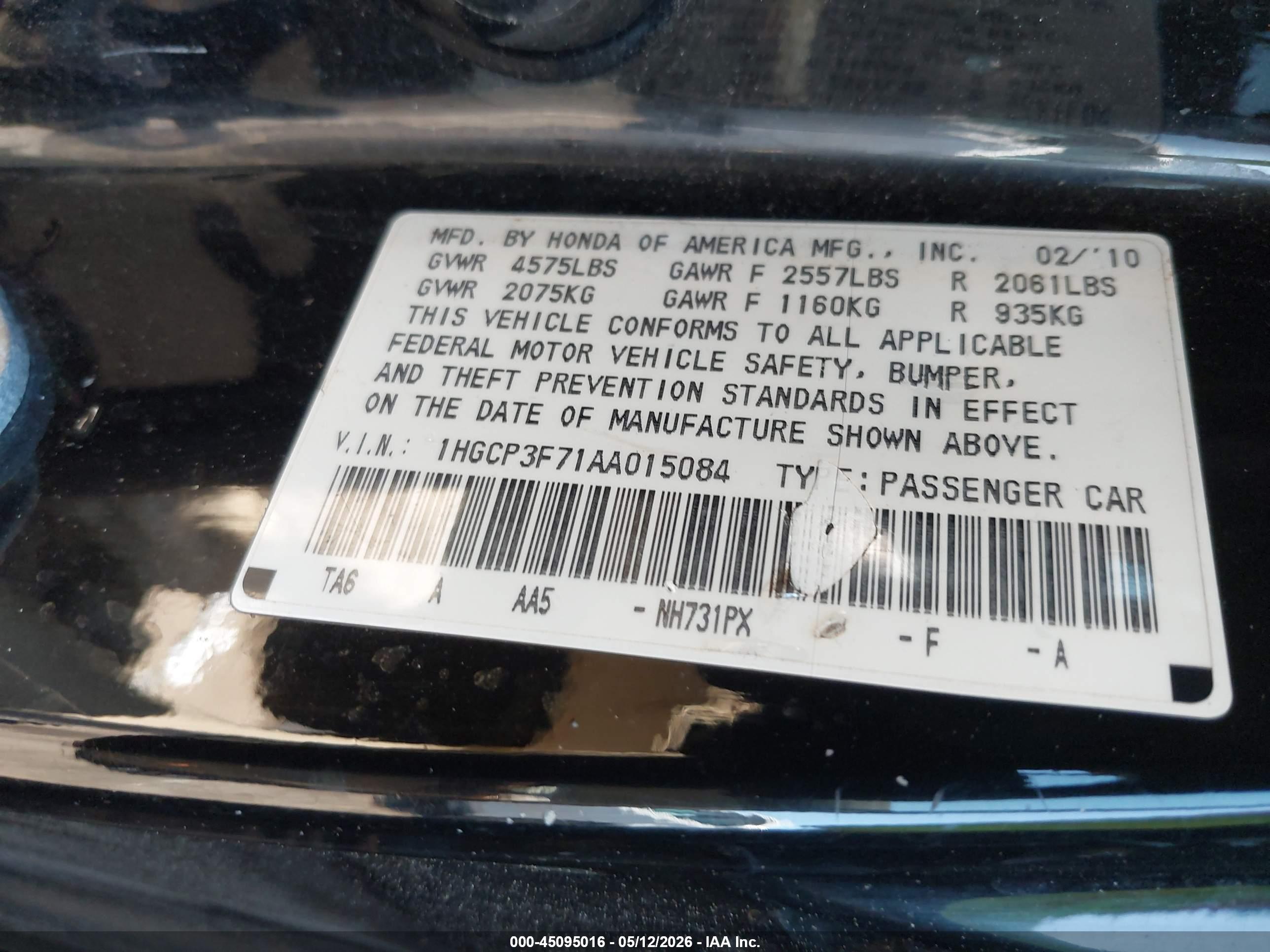 HONDA ACCORD image 9