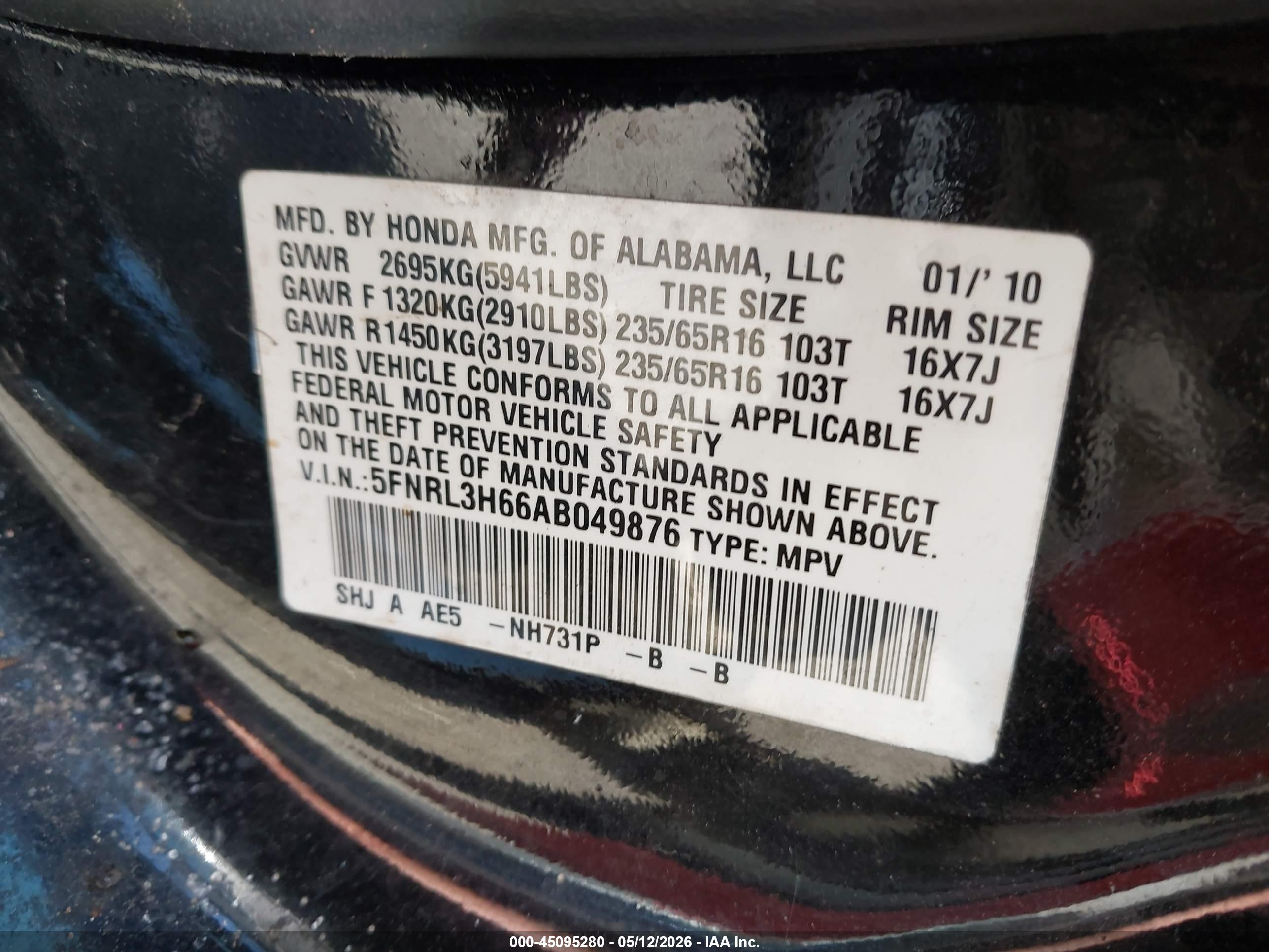 HONDA ODYSSEY image 9