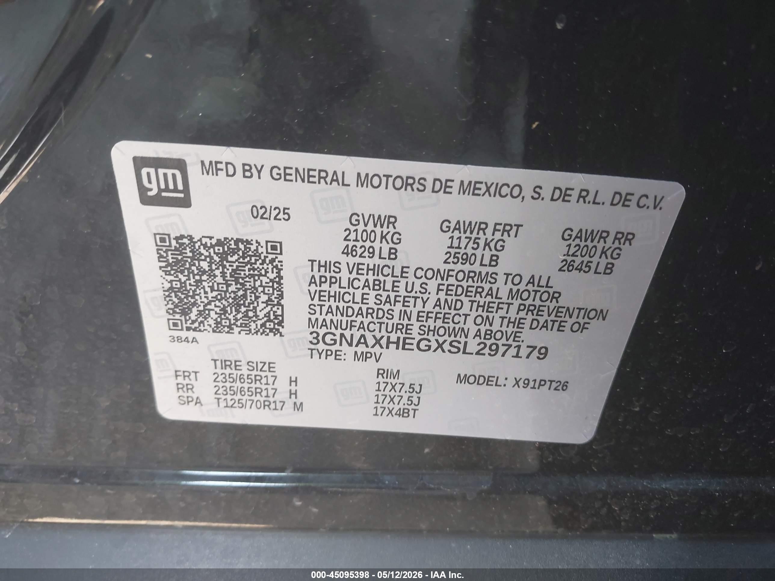 CHEVROLET EQUINOX image 9