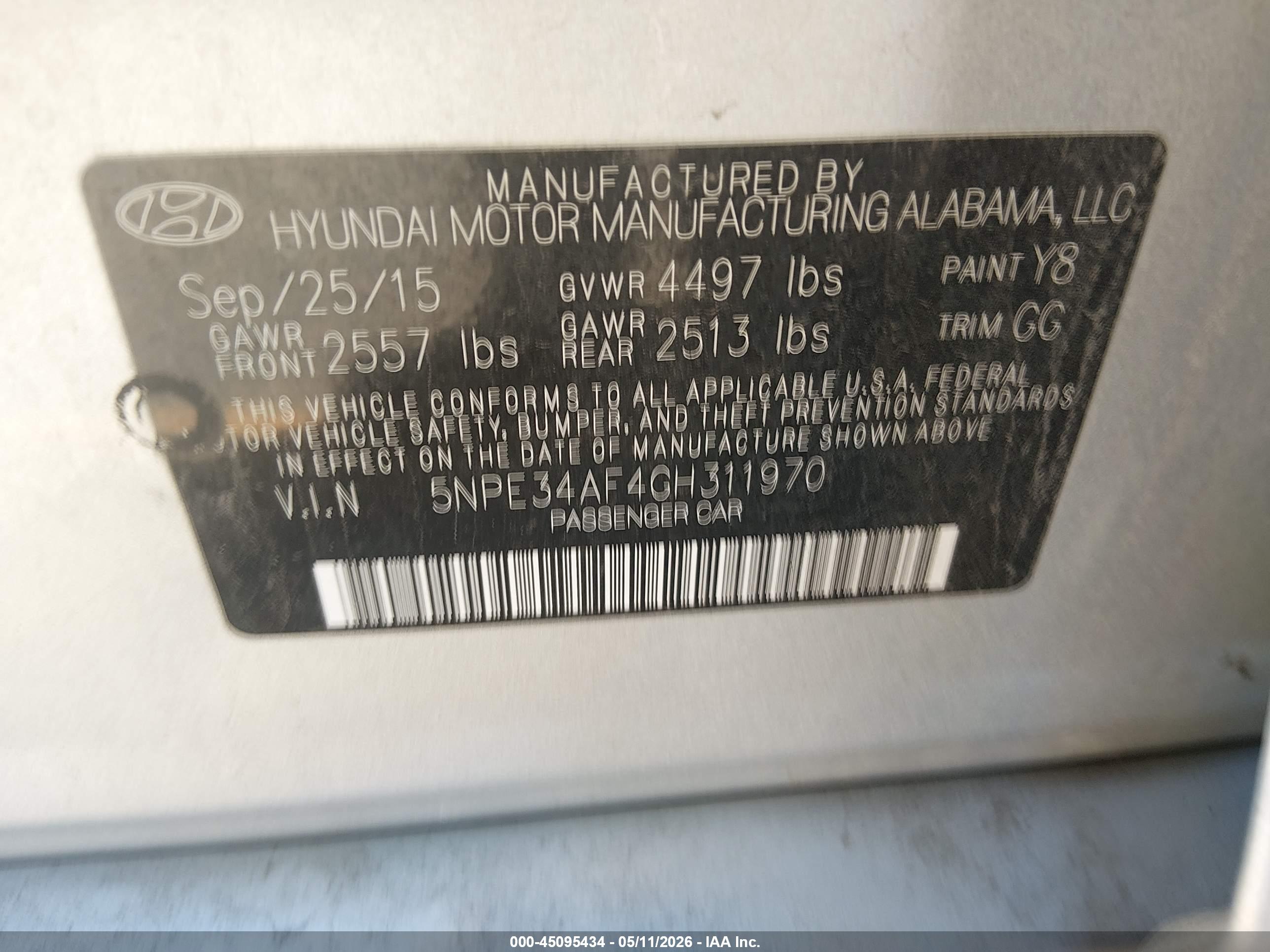 HYUNDAI SONATA image 9