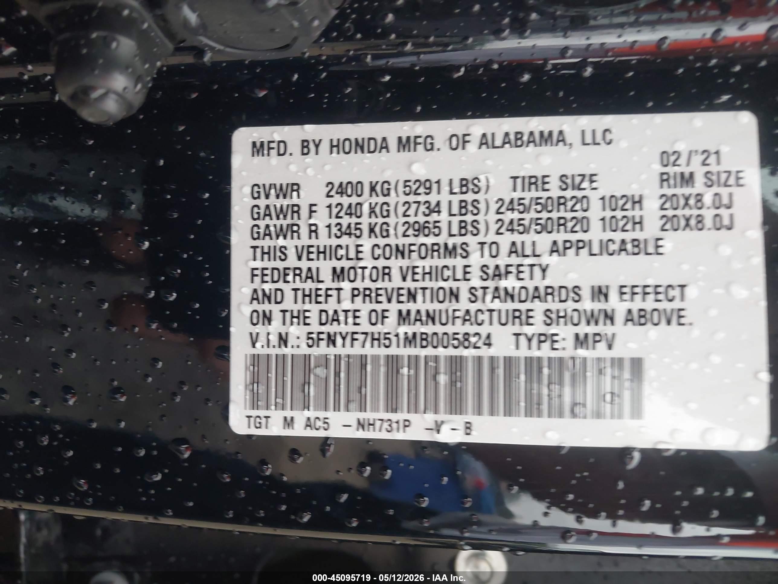 HONDA PASSPORT image 9