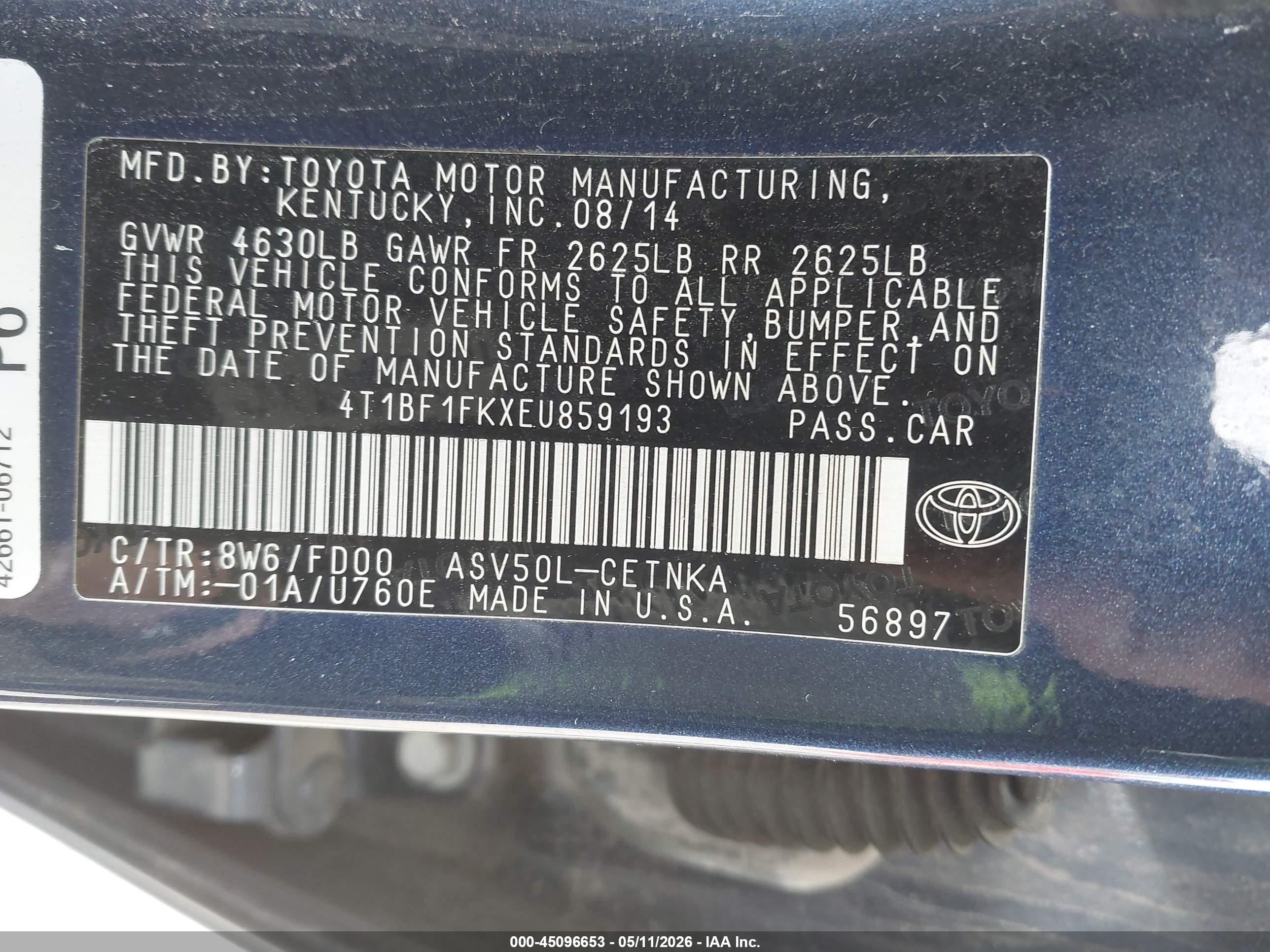 TOYOTA CAMRY image 9