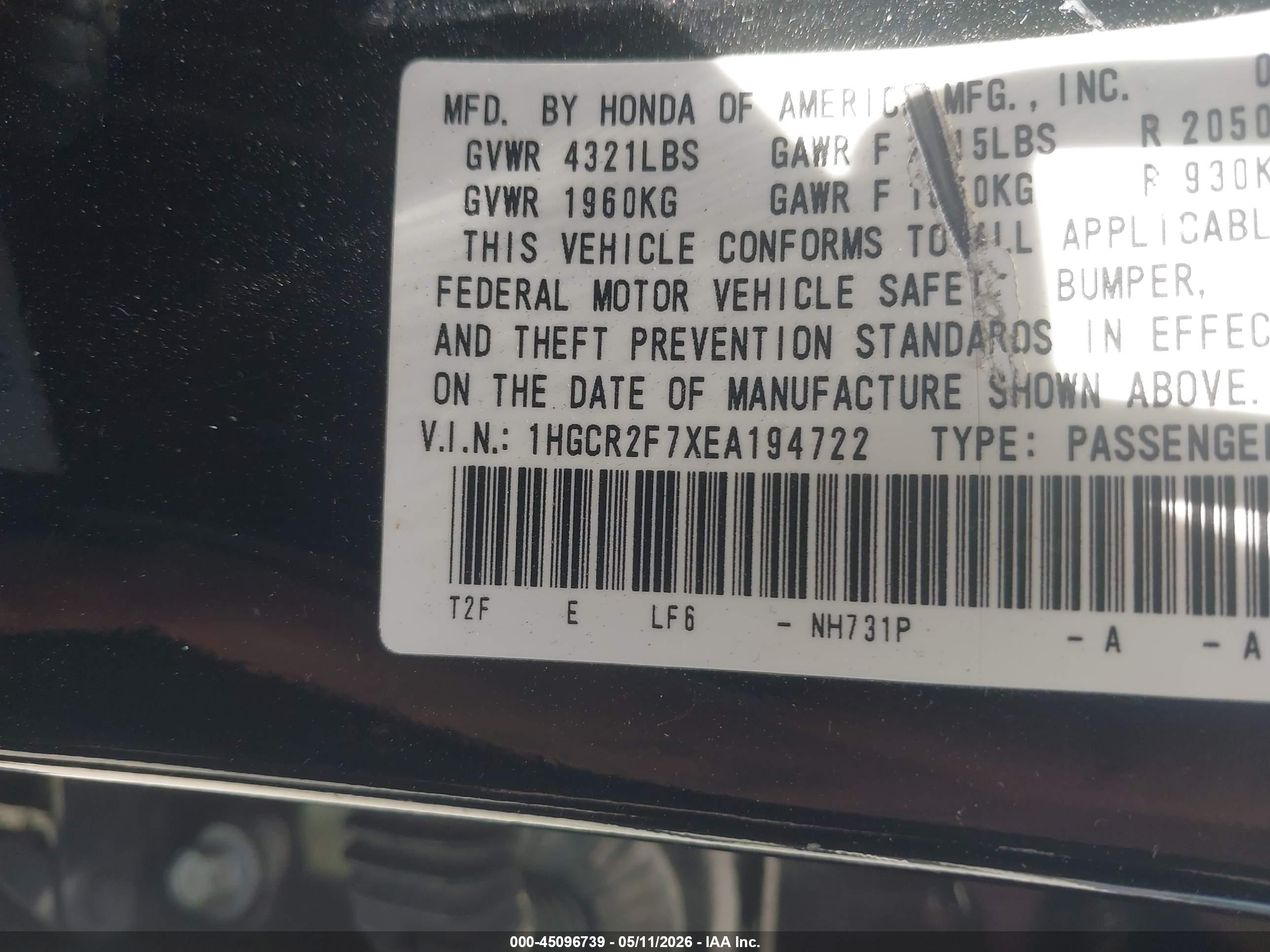 HONDA ACCORD image 9