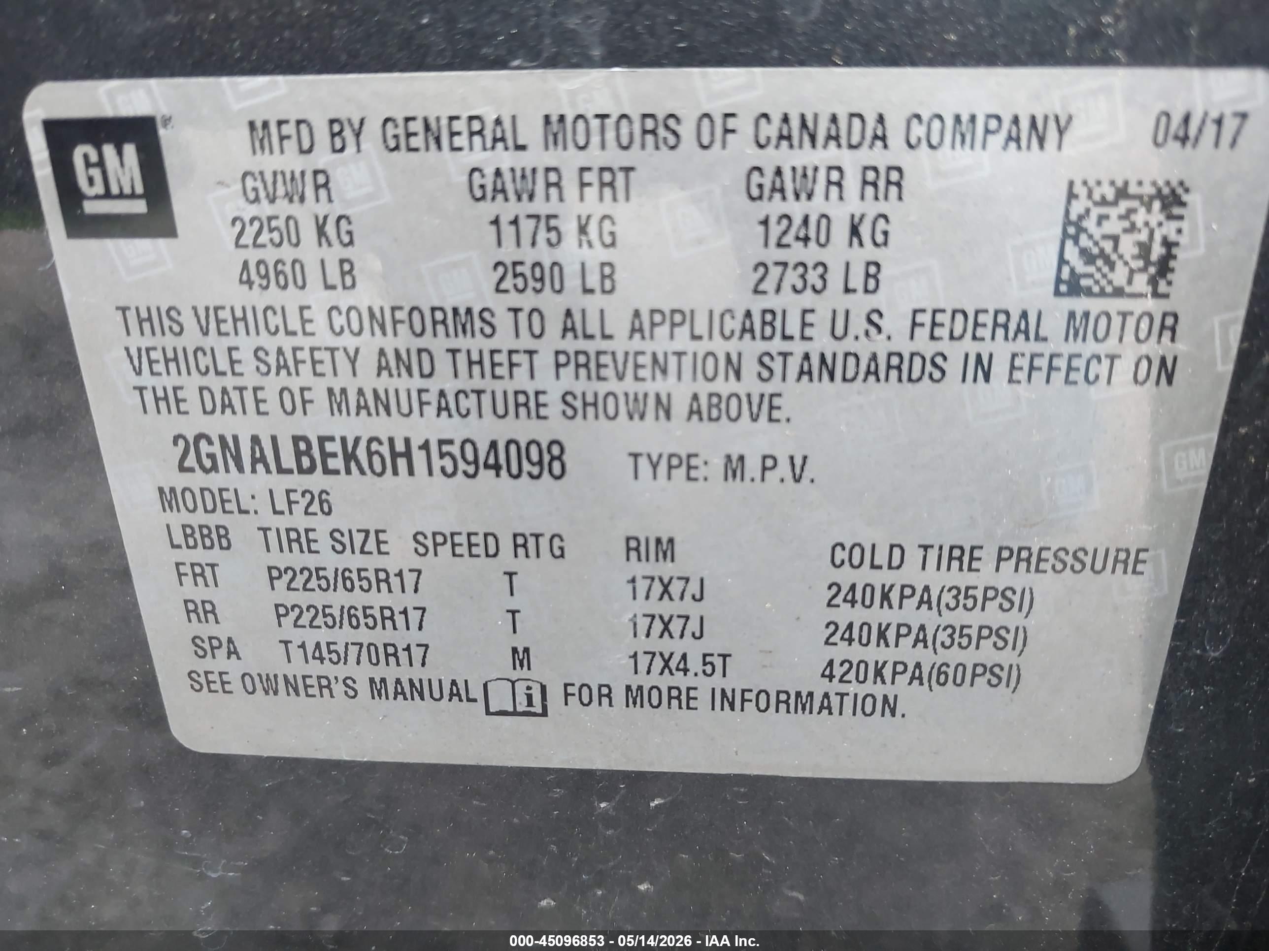 CHEVROLET EQUINOX image 9