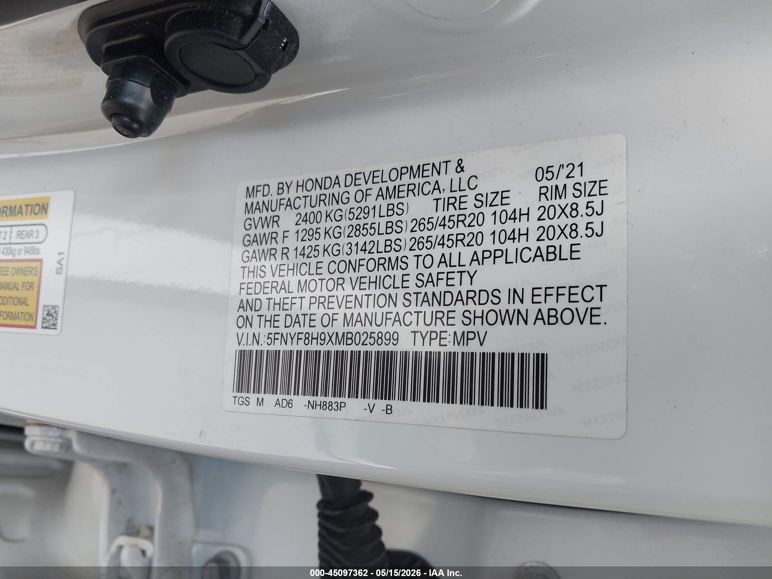 HONDA PASSPORT image 9