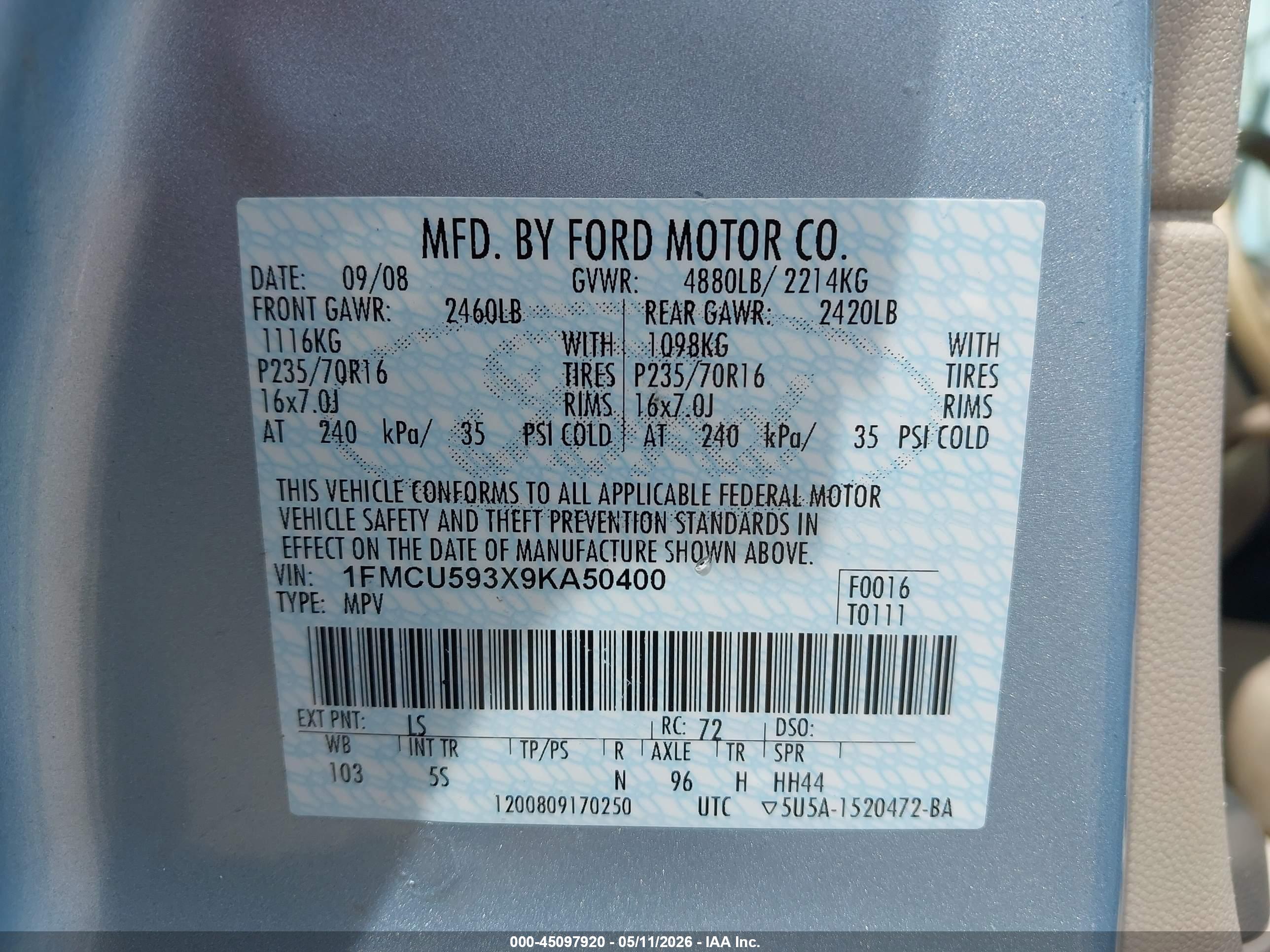FORD ESCAPE image 9