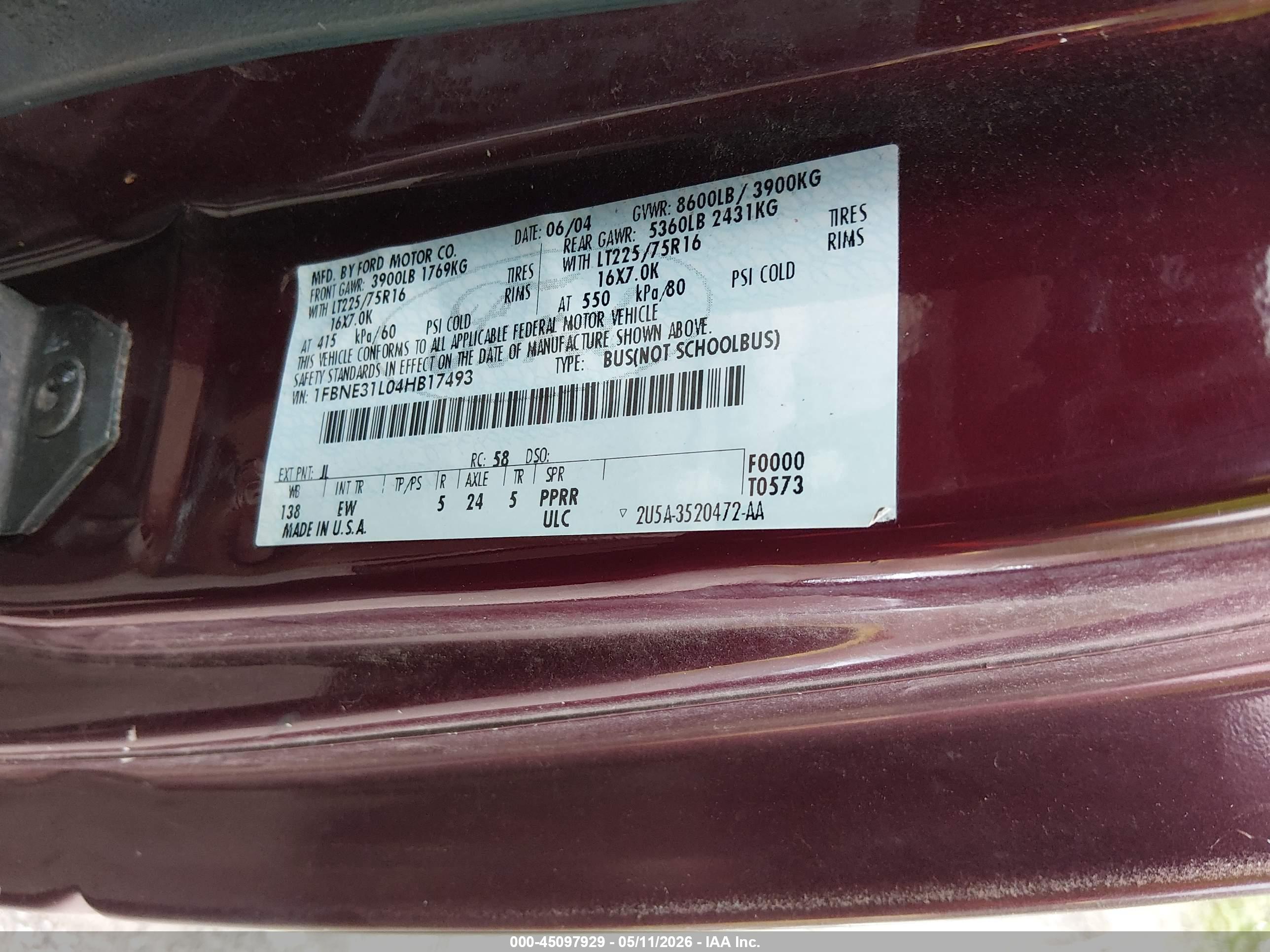 FORD E-350 image 9
