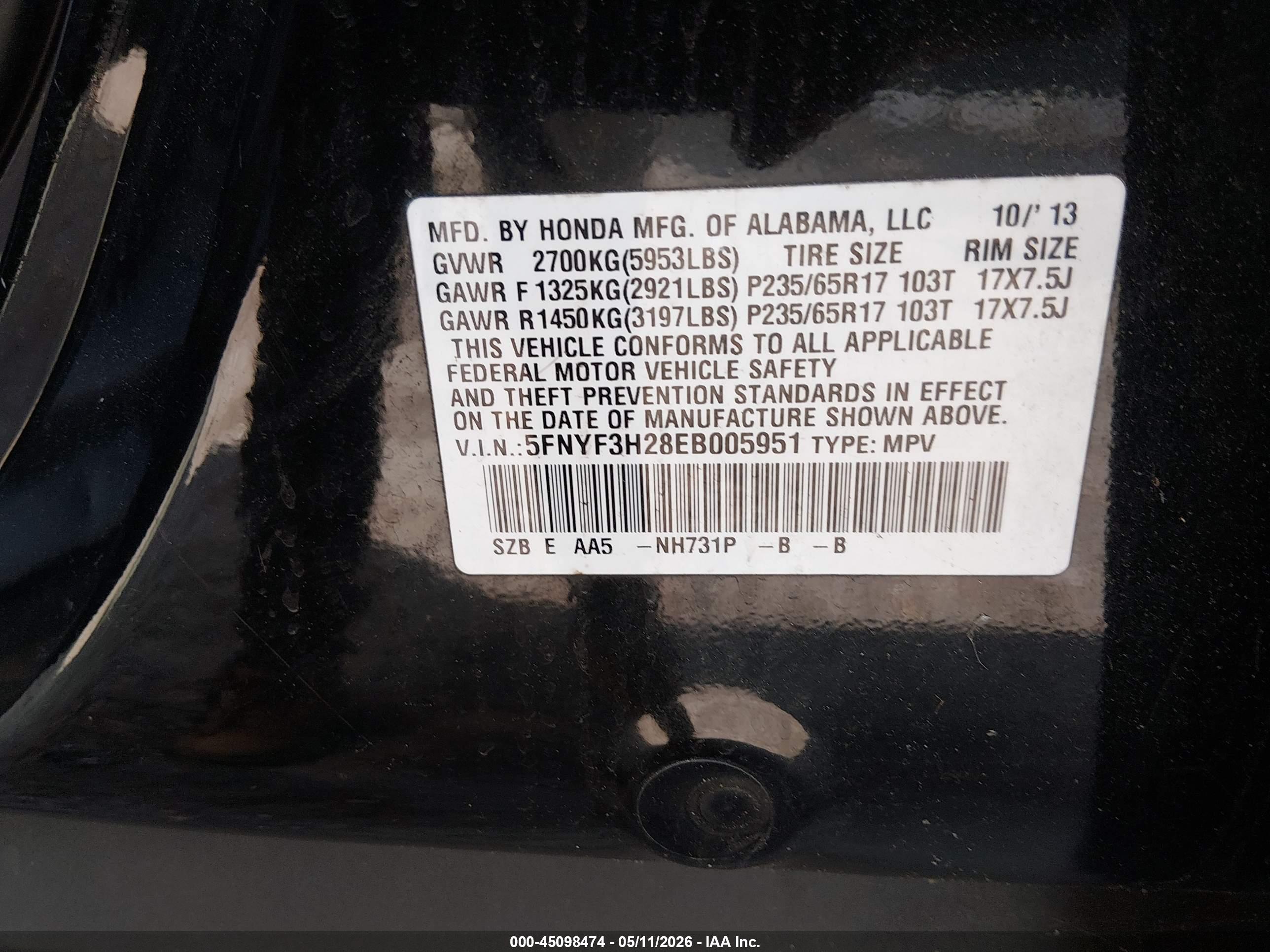 HONDA PILOT image 9