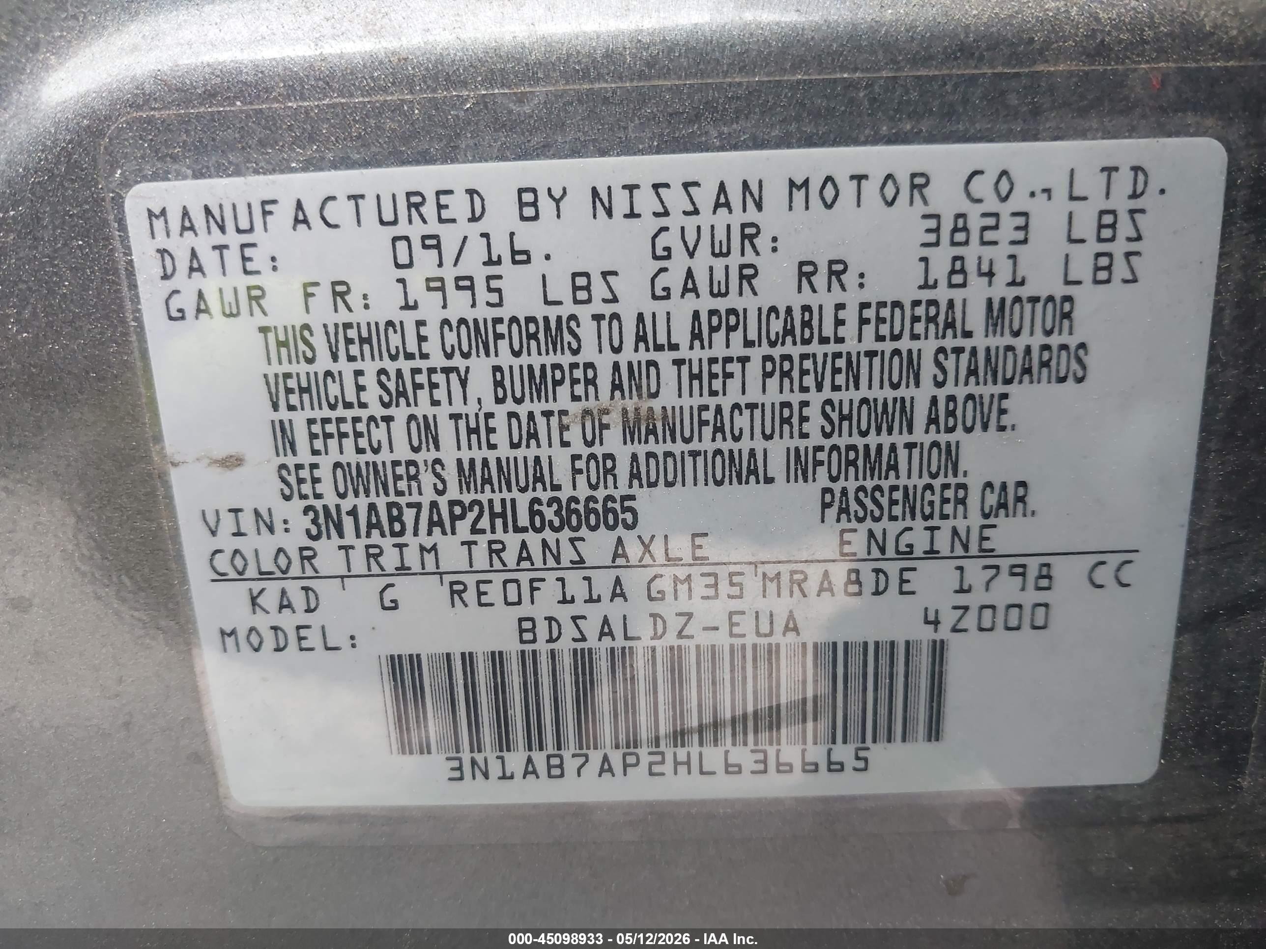 NISSAN SENTRA image 9