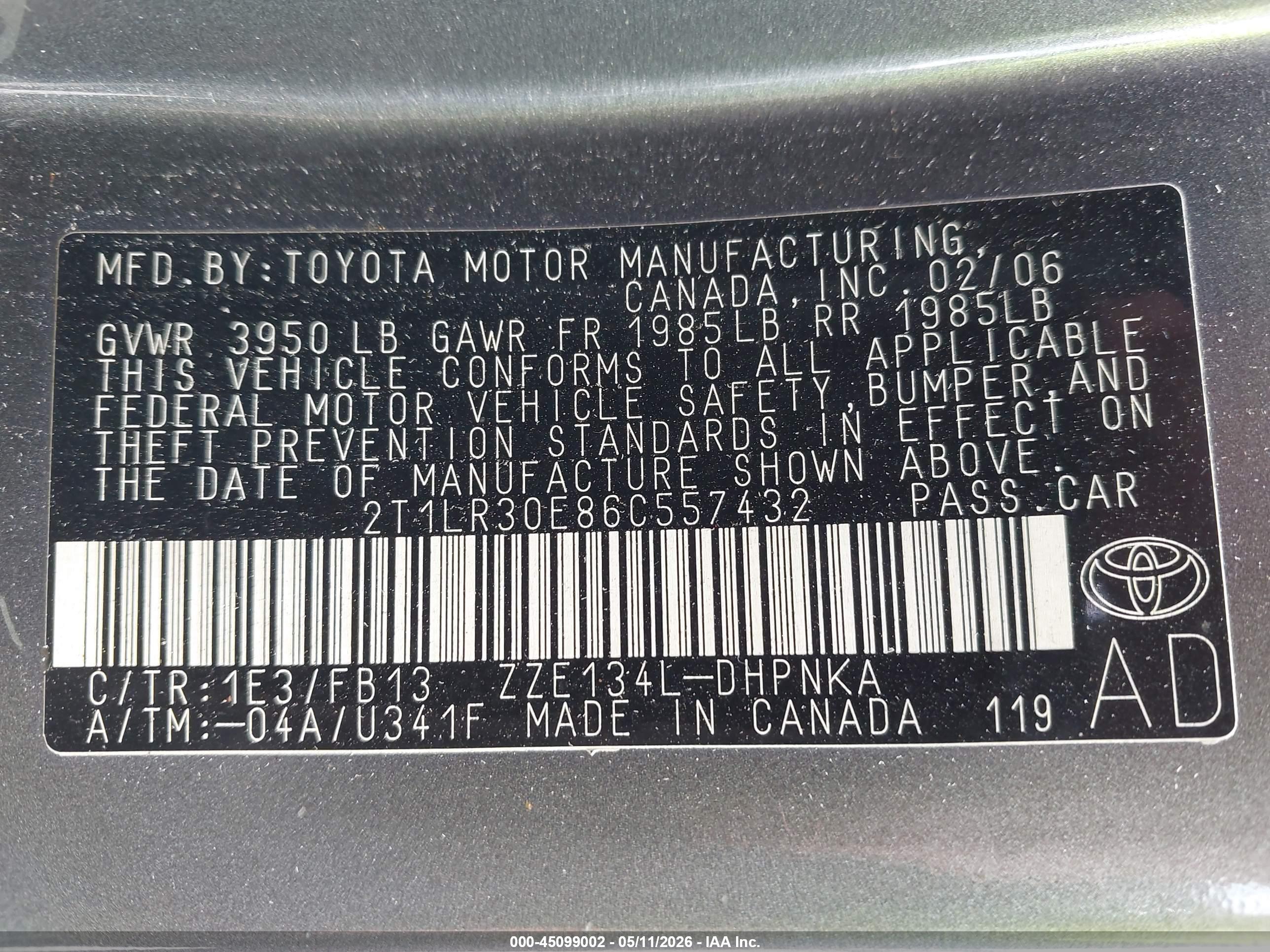 TOYOTA MATRIX image 9