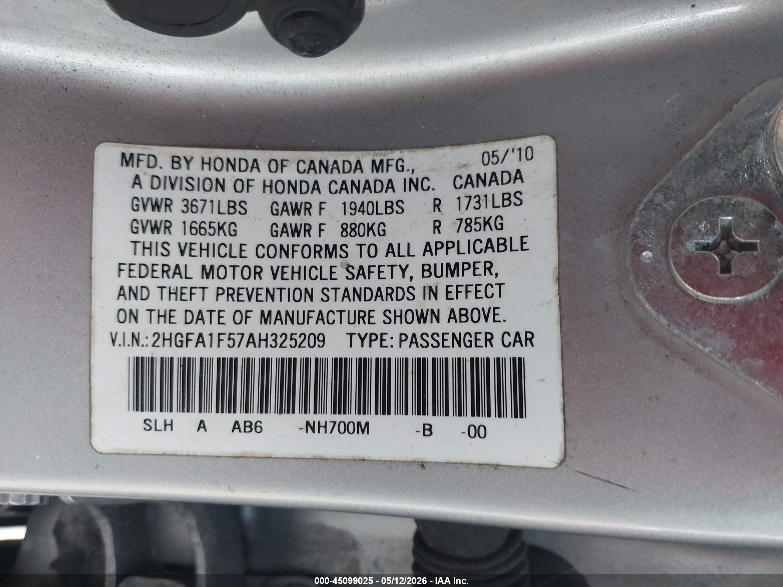 HONDA CIVIC image 9