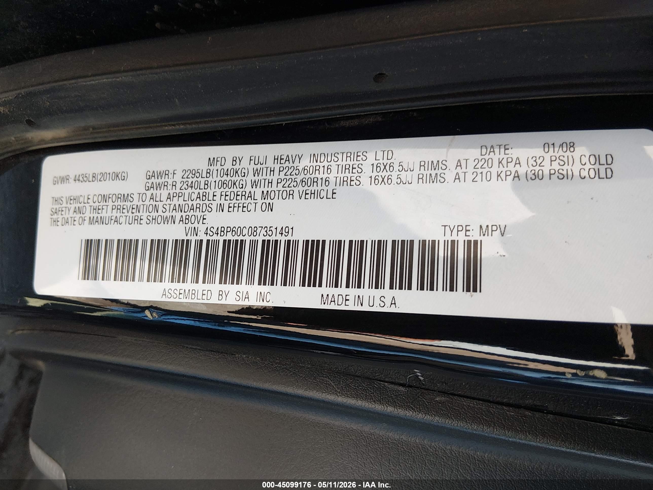 SUBARU OUTBACK image 9