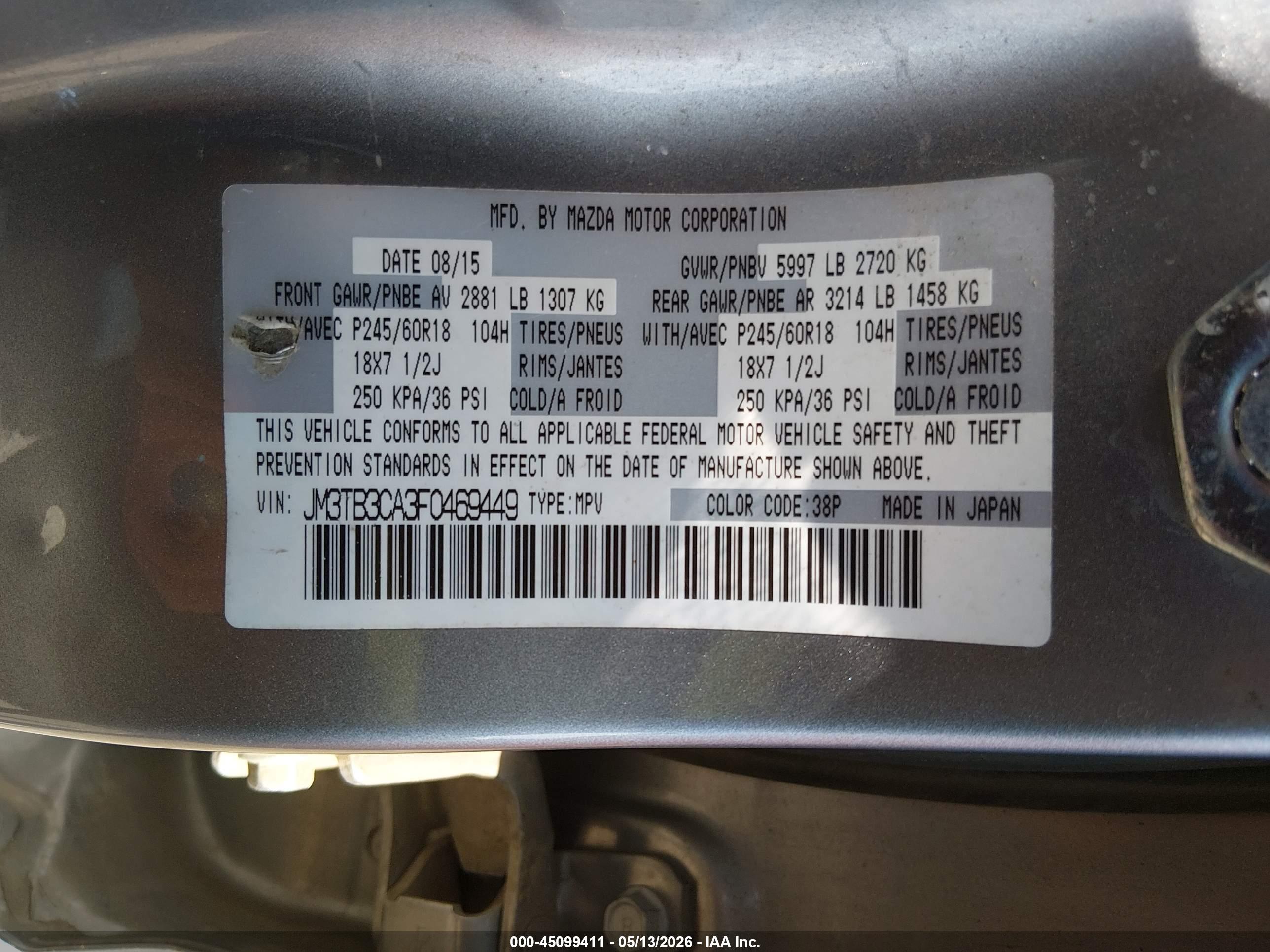 MAZDA CX-9 image 9