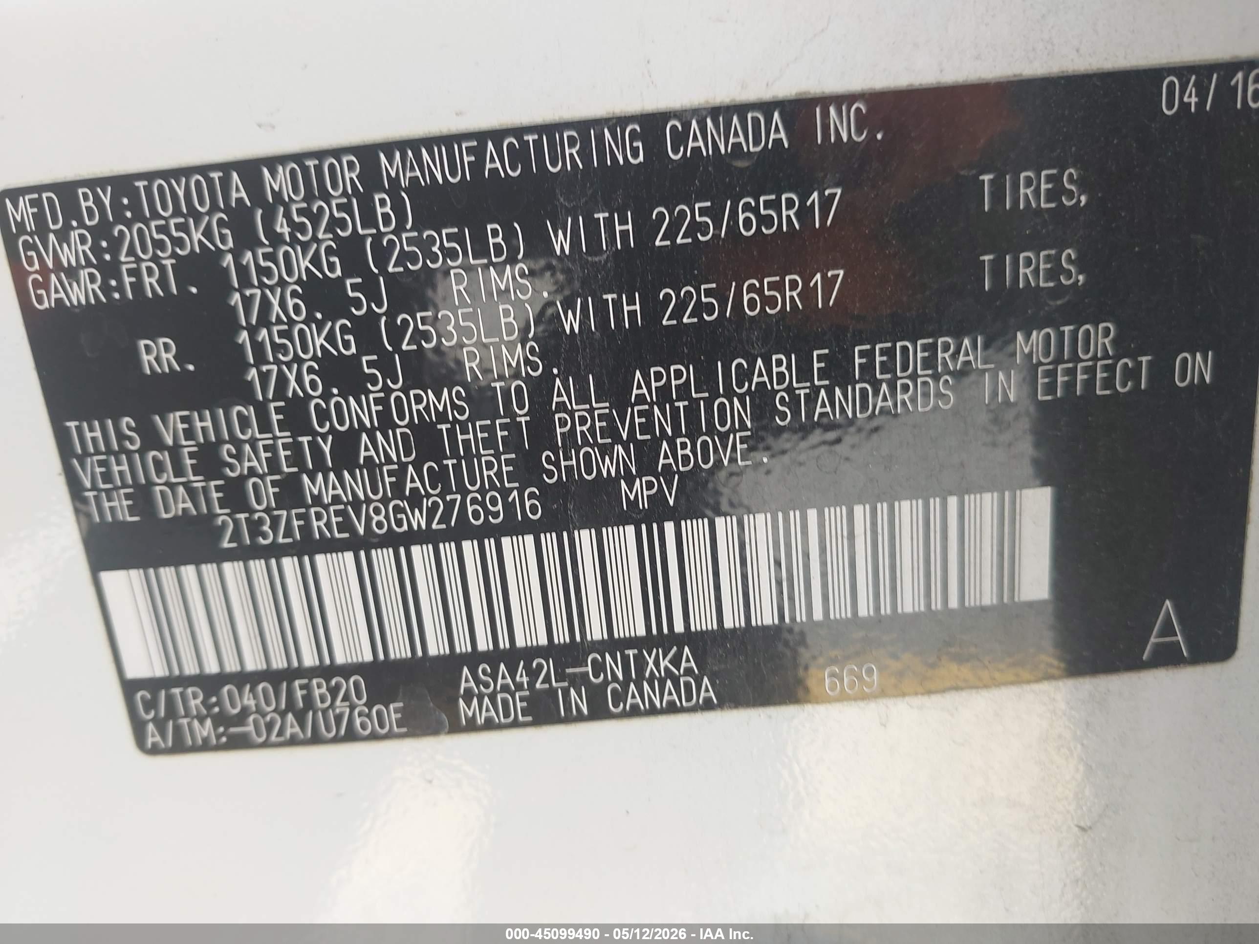 TOYOTA RAV4 image 9