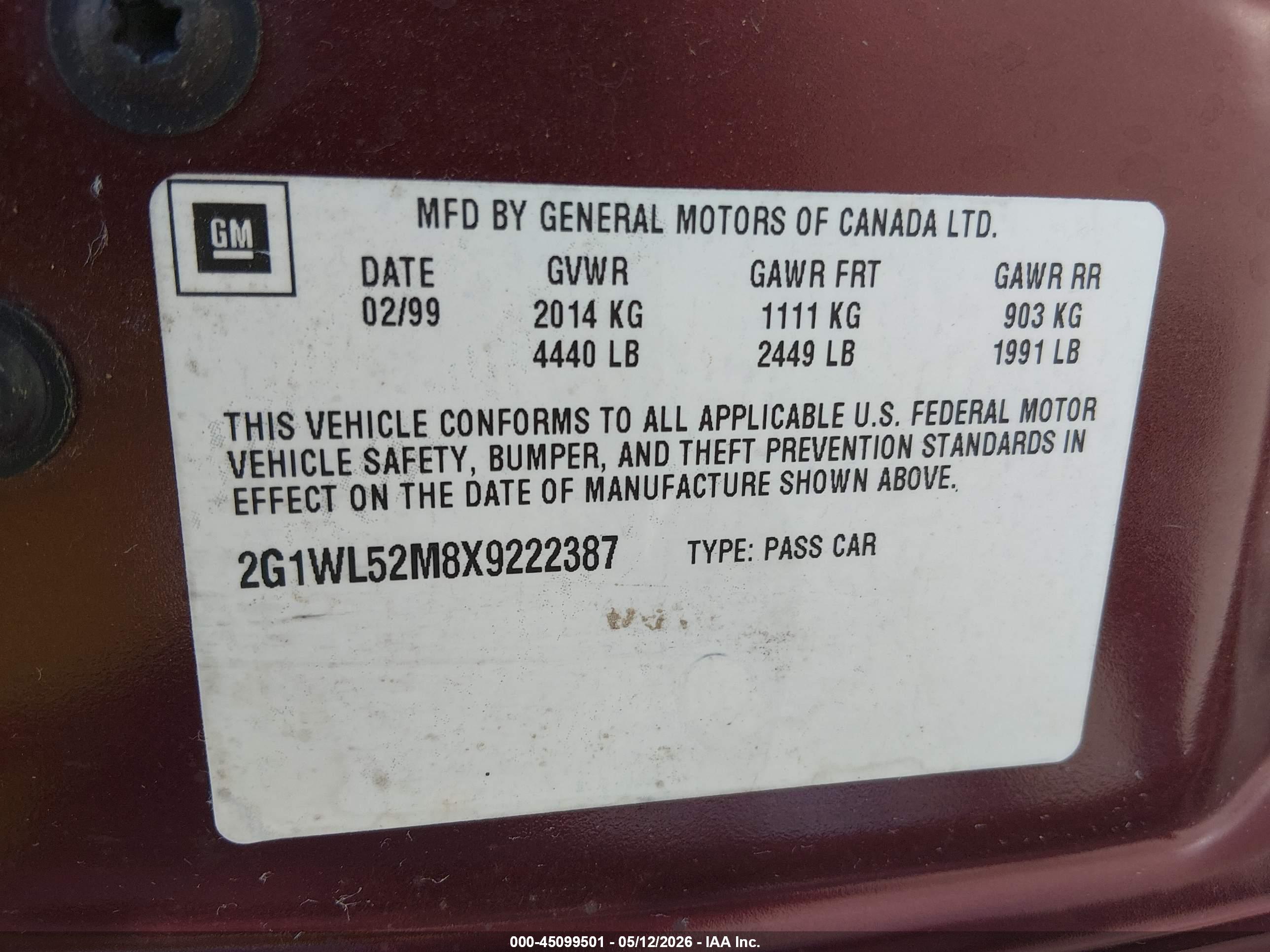 CHEVROLET LUMINA image 9