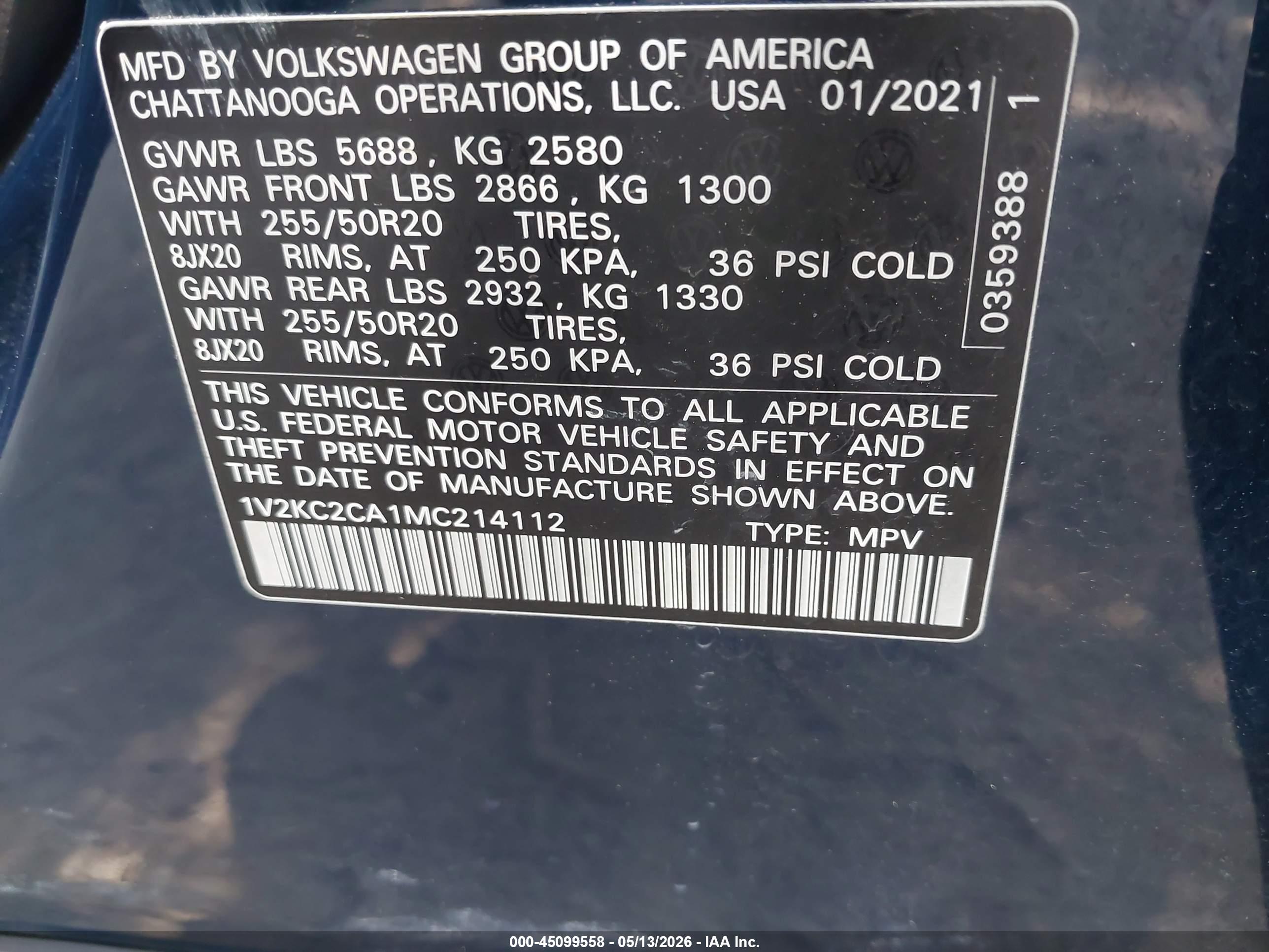 VOLKSWAGEN ATLAS image 9