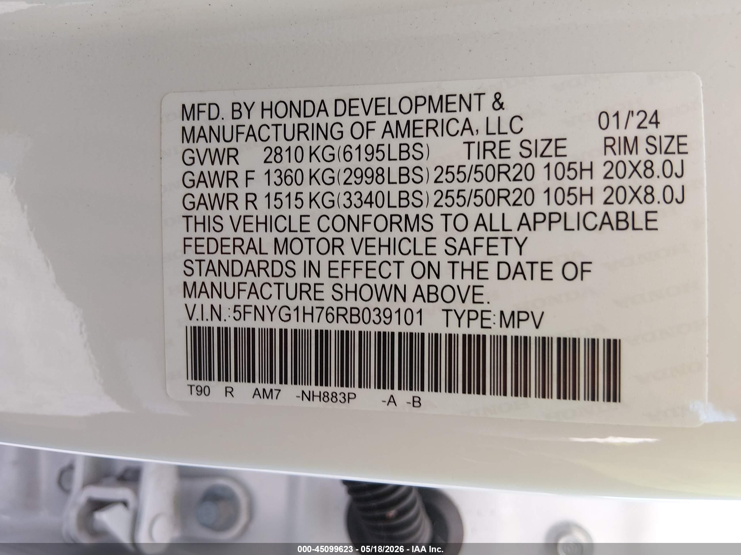 HONDA PILOT image 9