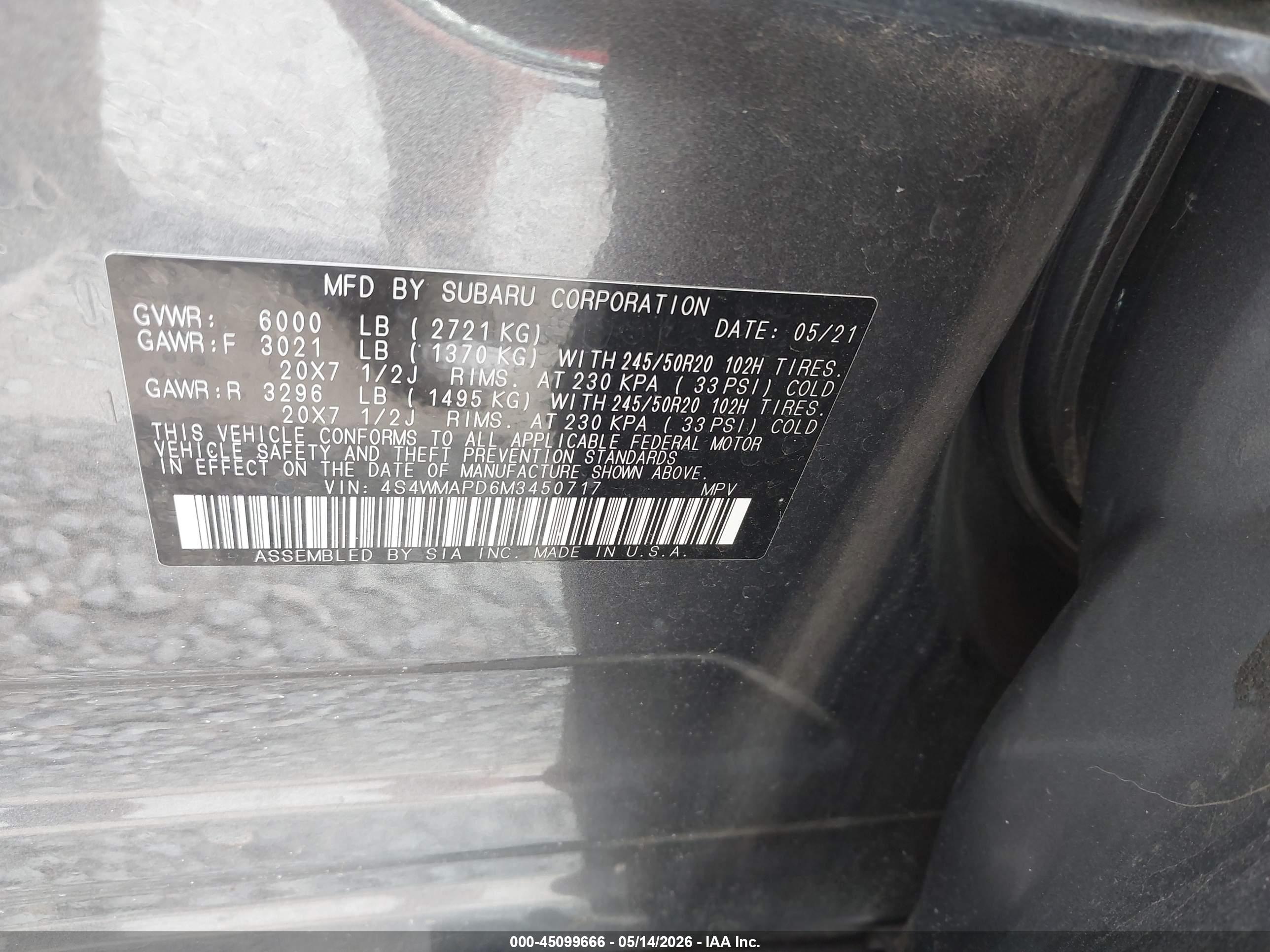 SUBARU ASCENT image 9
