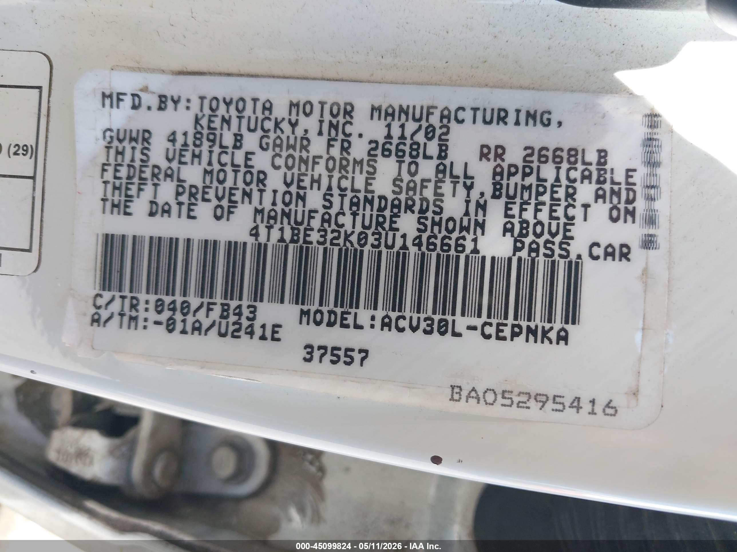 TOYOTA CAMRY image 9