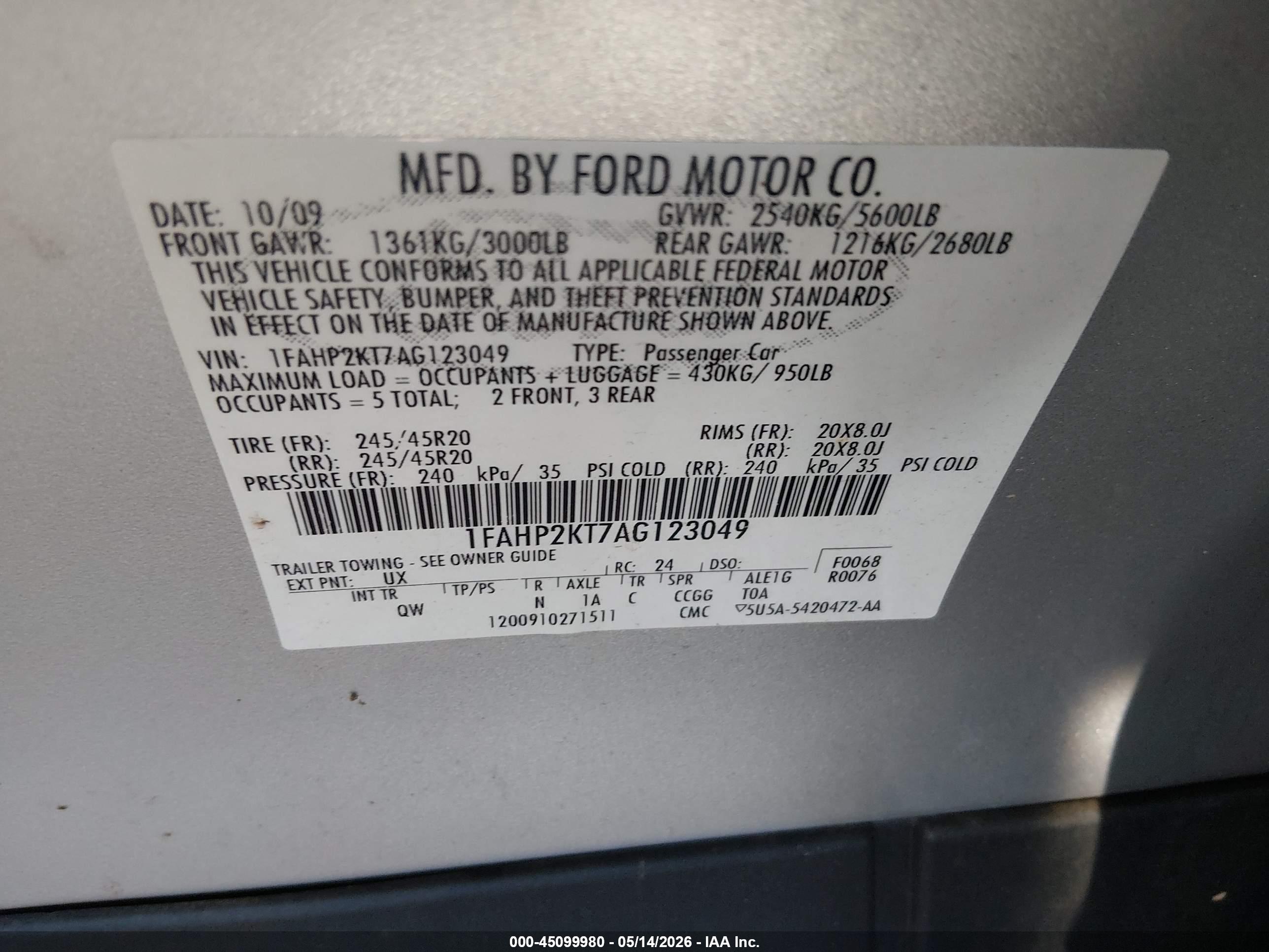 FORD TAURUS image 9
