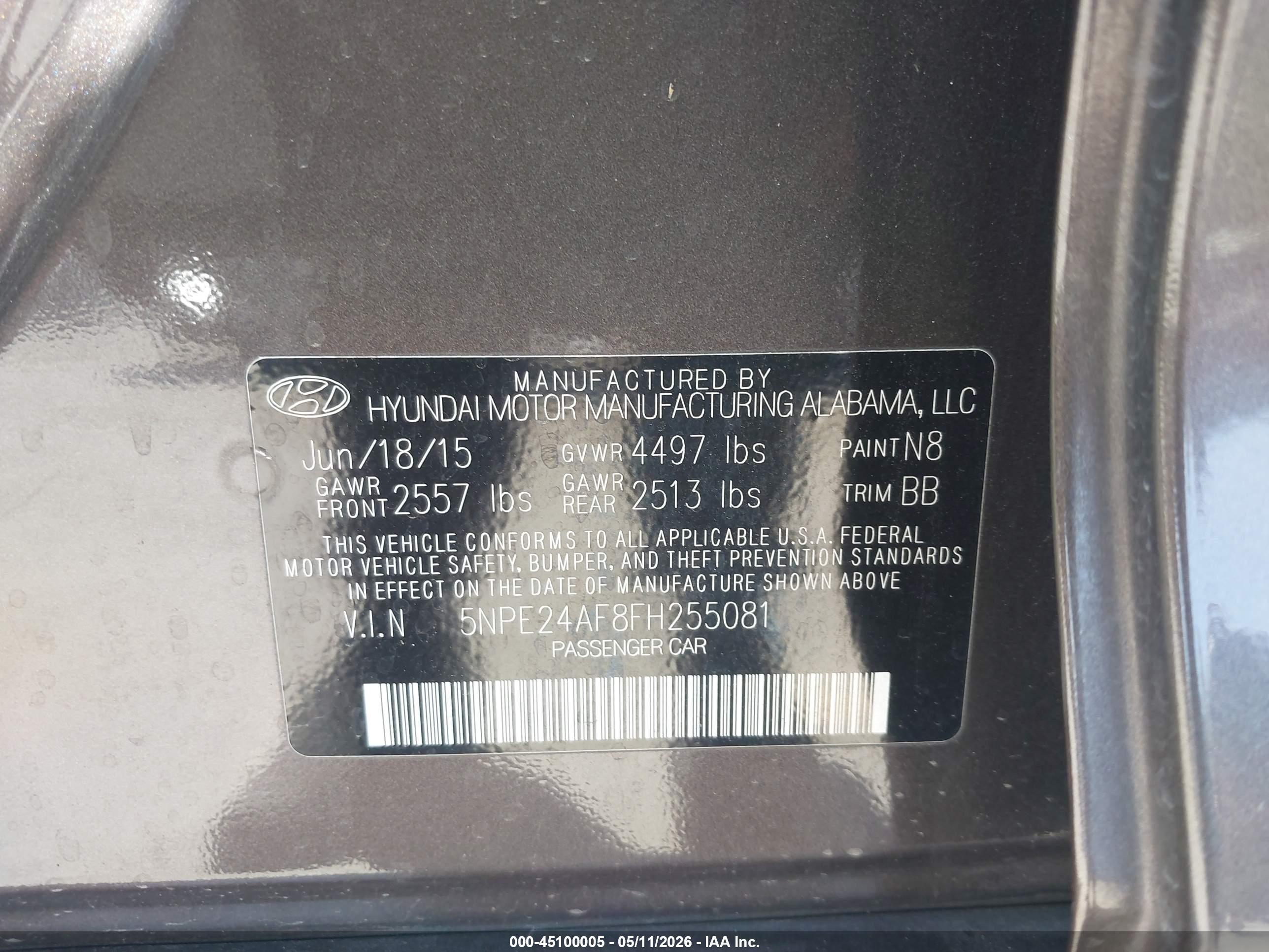 HYUNDAI SONATA image 9
