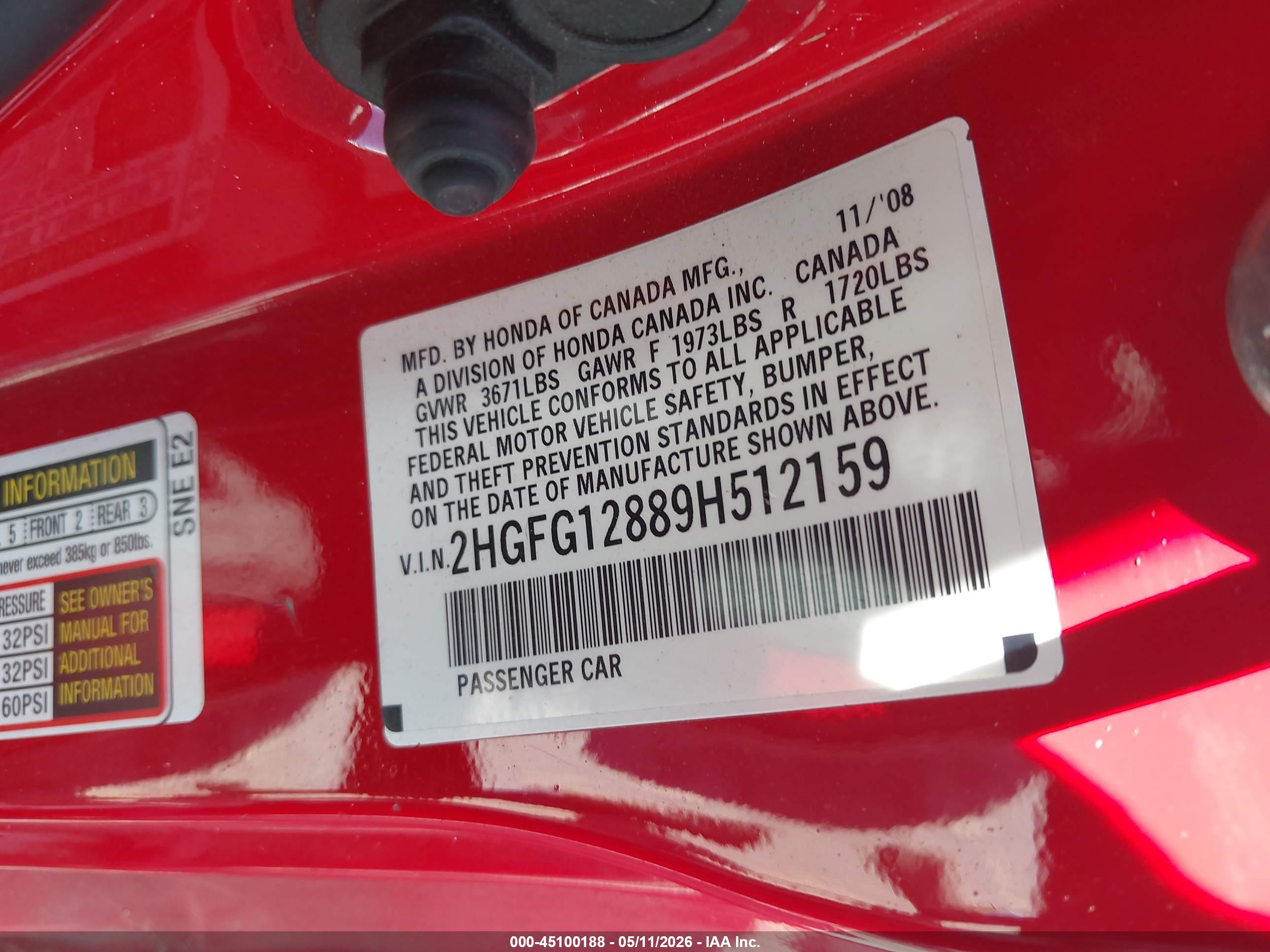HONDA CIVIC image 9