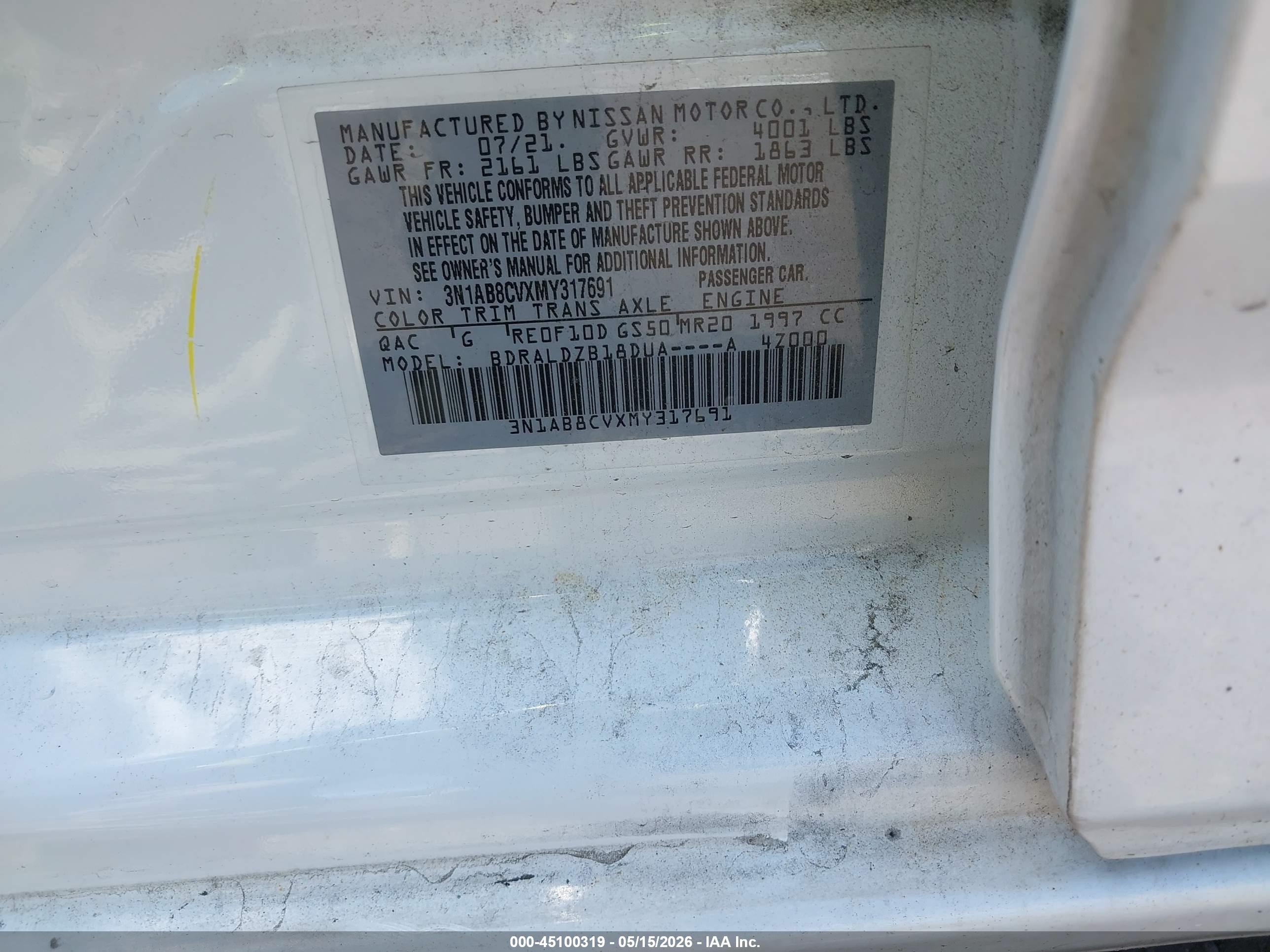 NISSAN SENTRA image 9