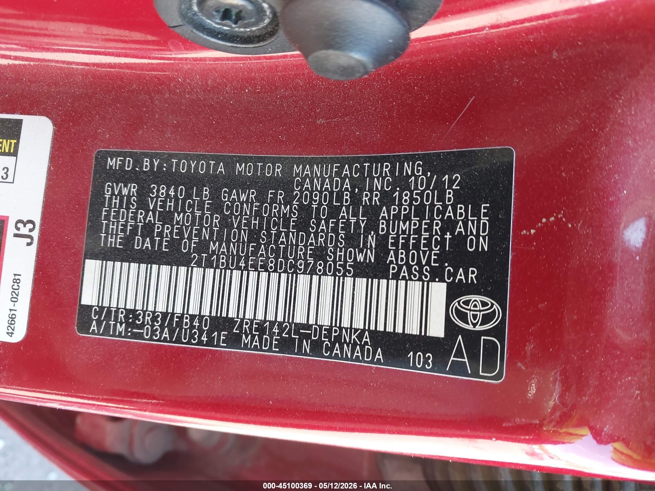 TOYOTA COROLLA image 9
