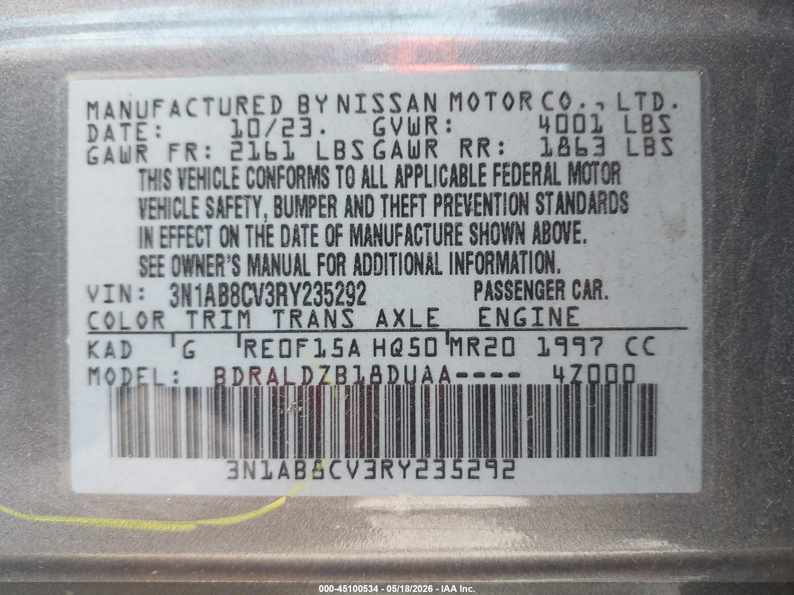 NISSAN SENTRA image 9