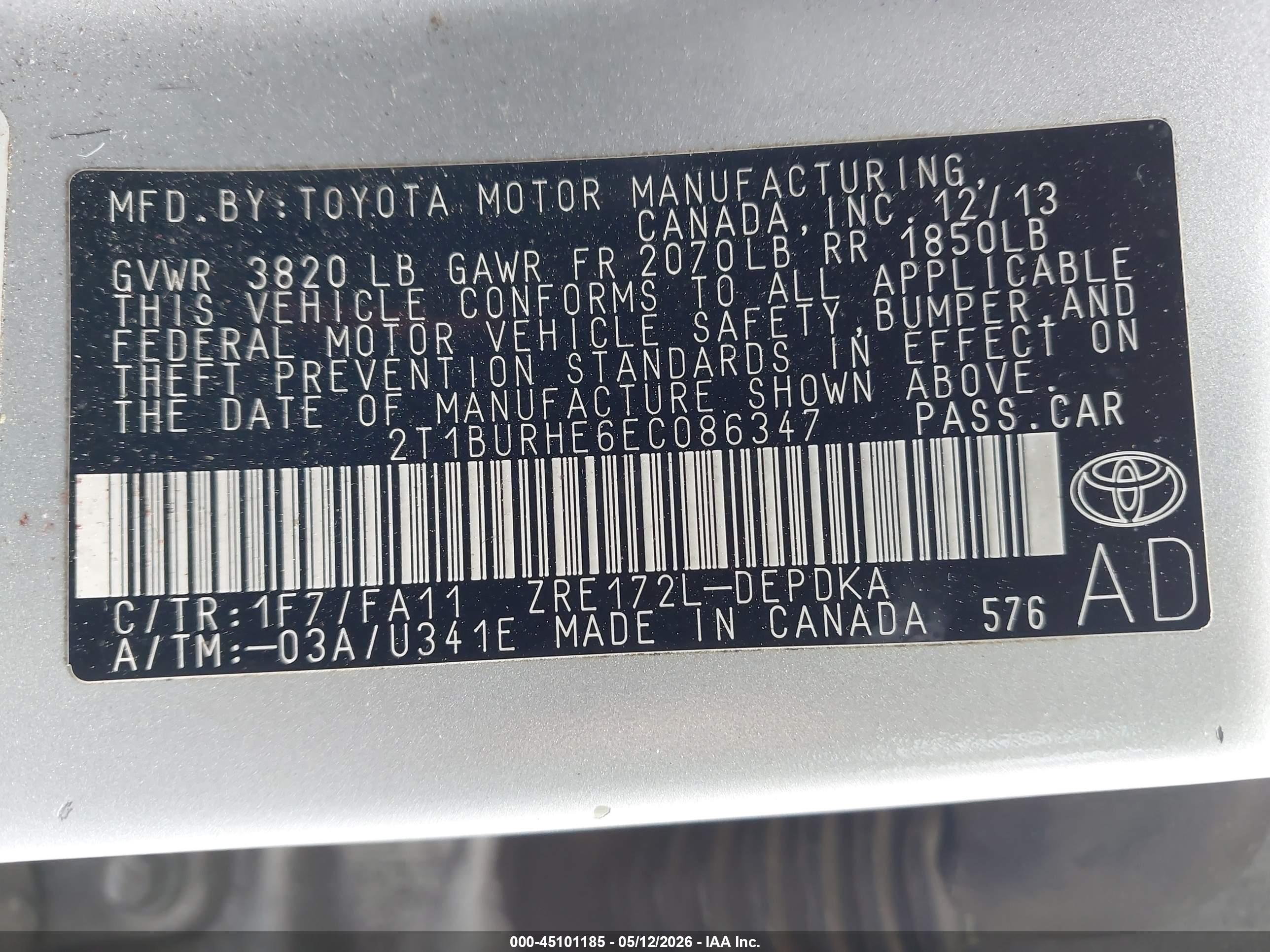 TOYOTA COROLLA image 9