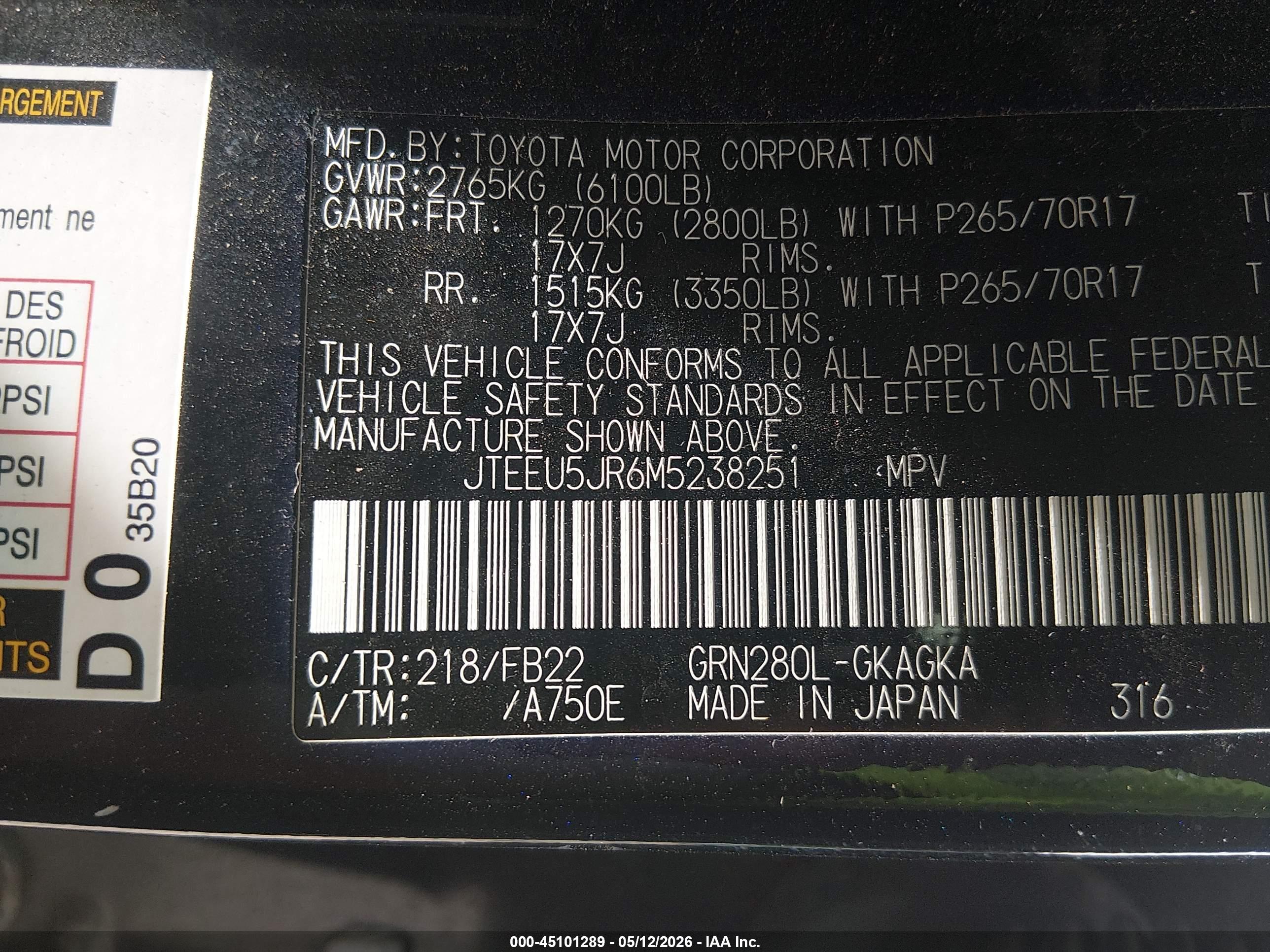 TOYOTA 4RUNNER image 9