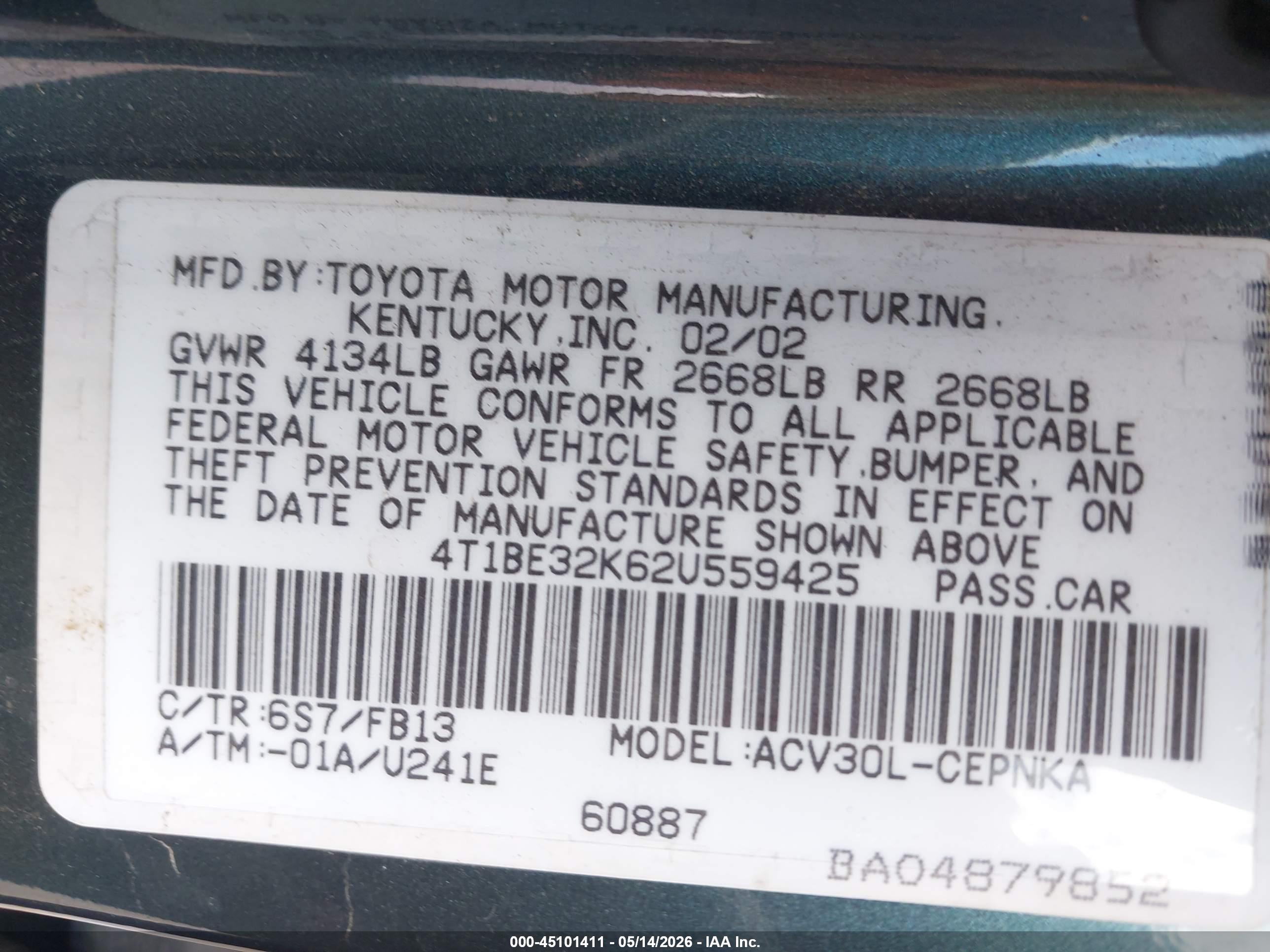 TOYOTA CAMRY image 9