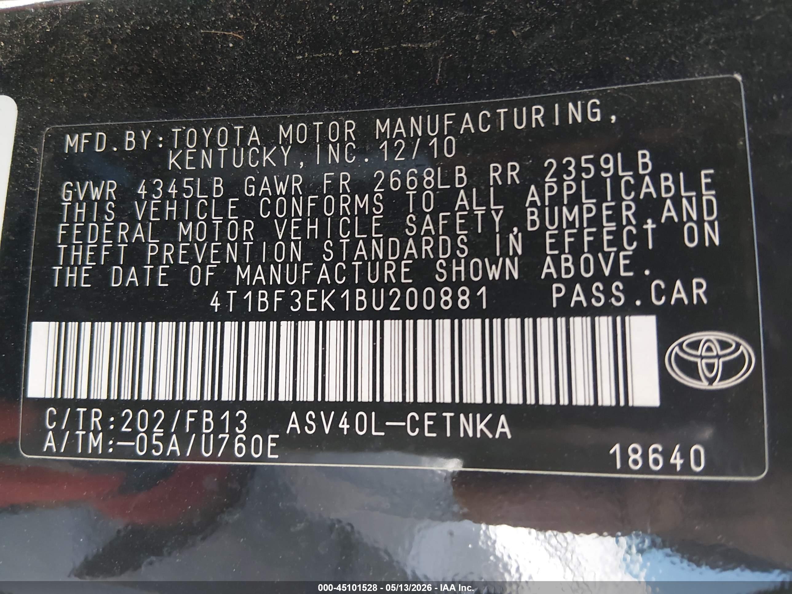 TOYOTA CAMRY image 9