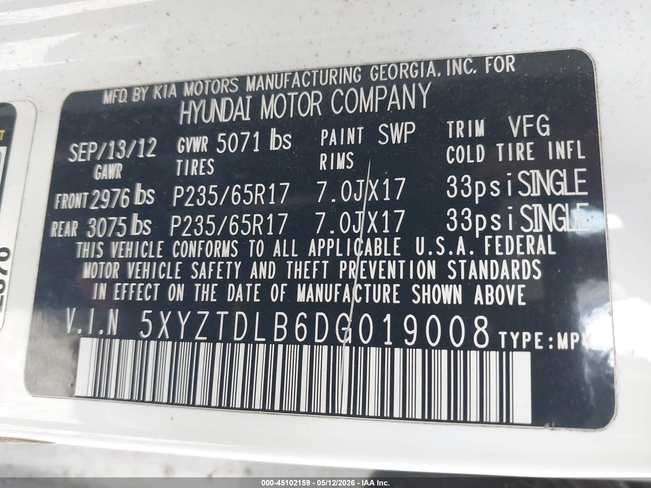 HYUNDAI SANTA image 9