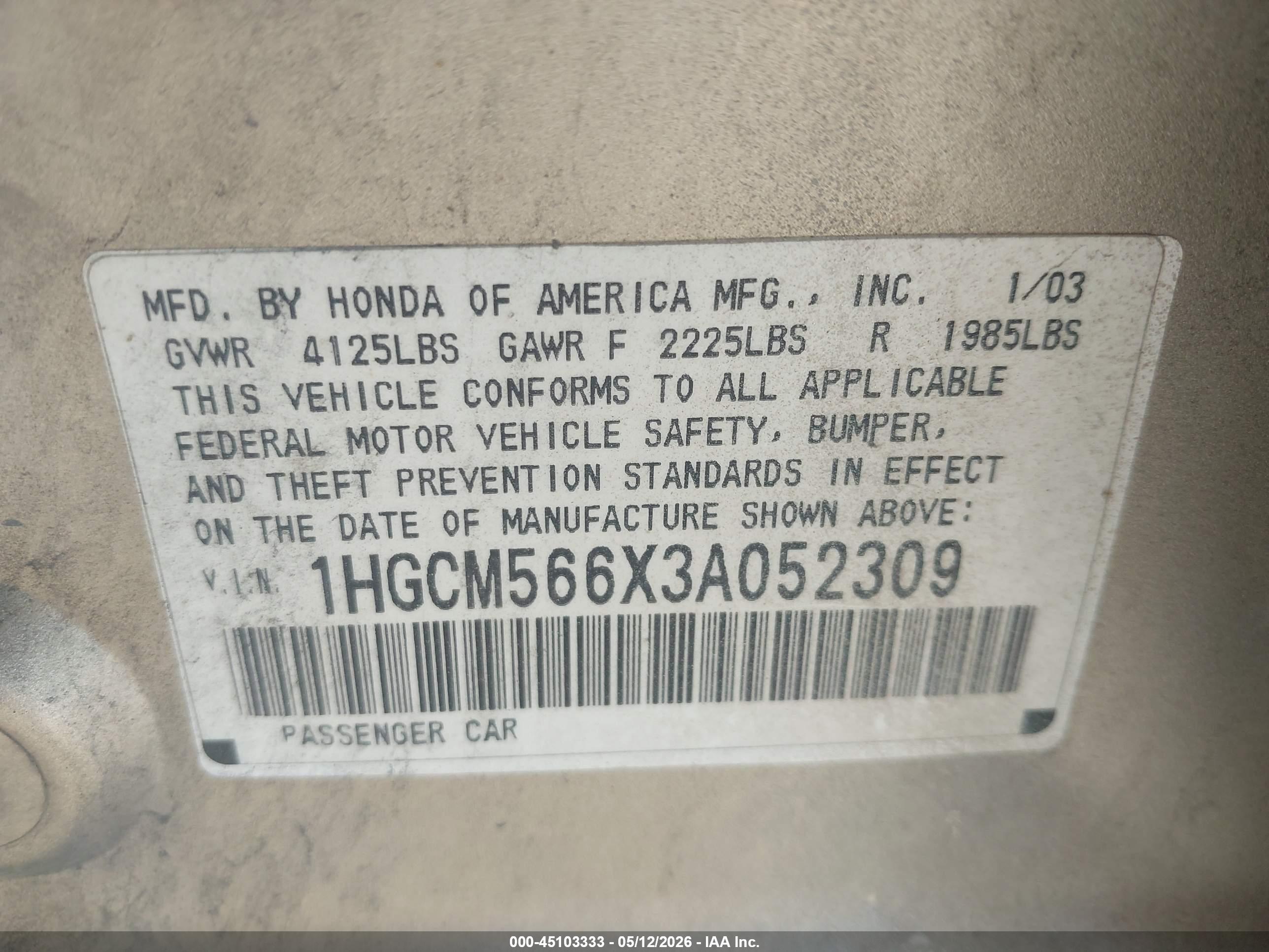 HONDA ACCORD image 9
