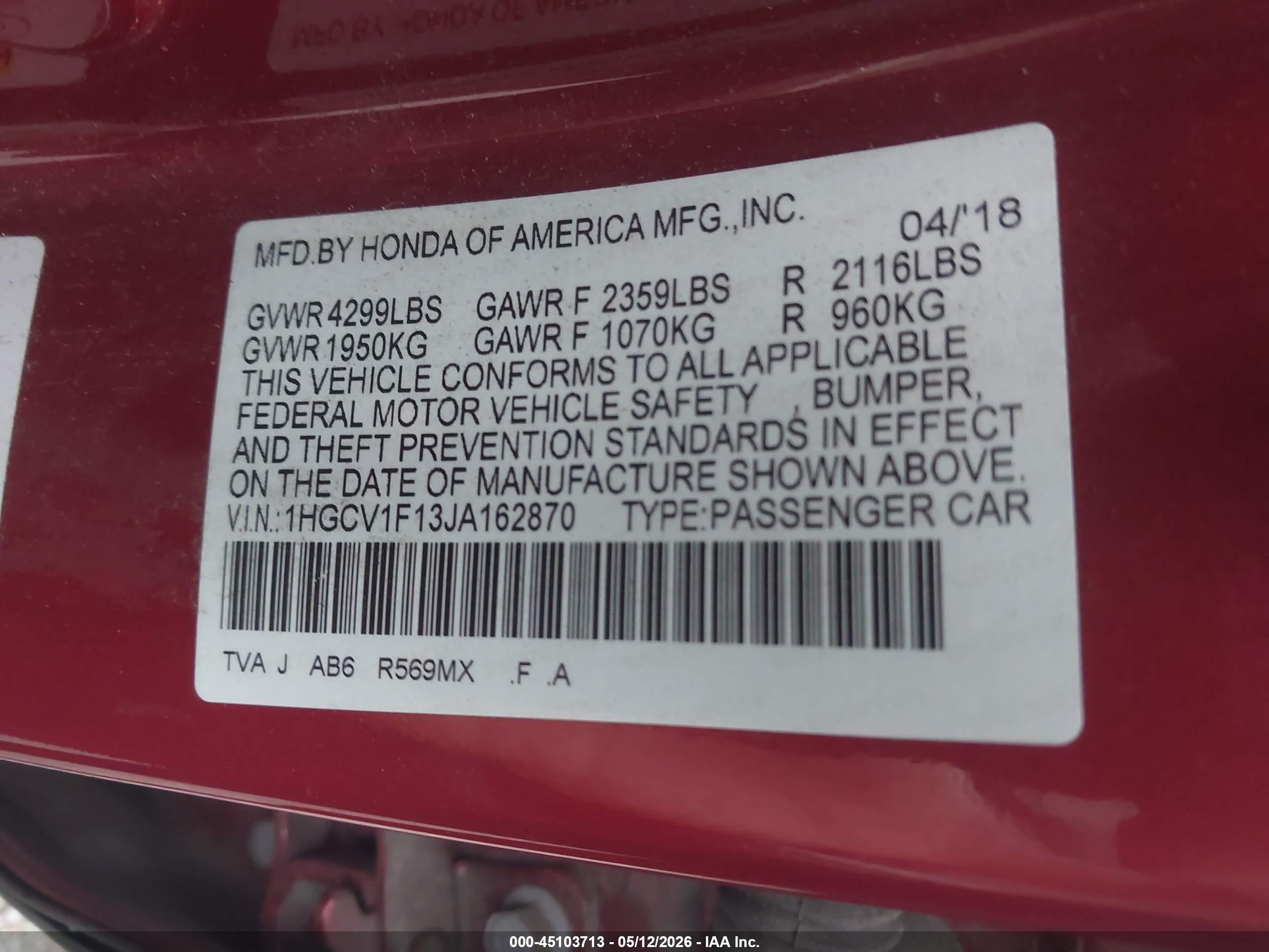 HONDA ACCORD image 9