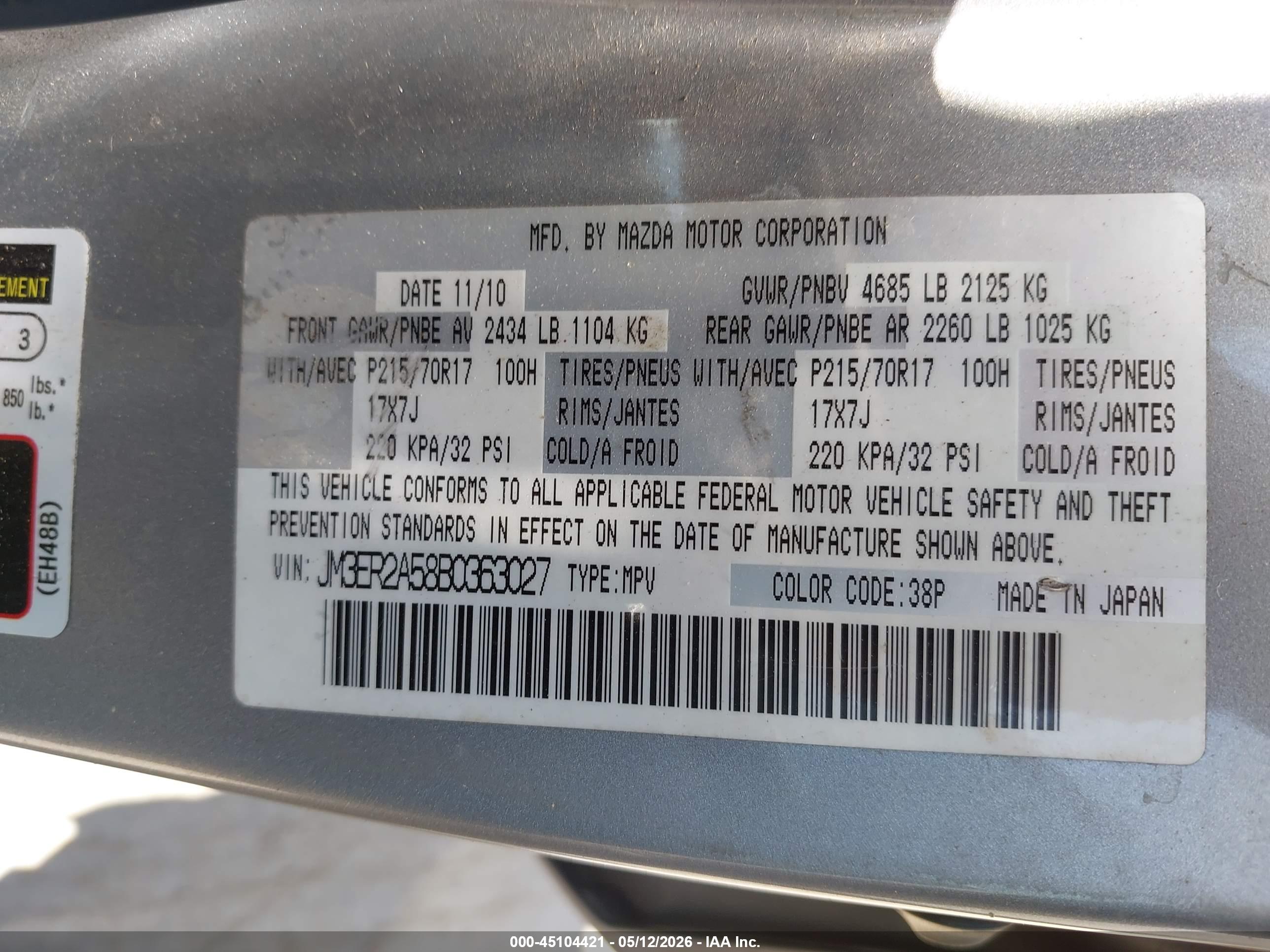 MAZDA CX-7 image 9