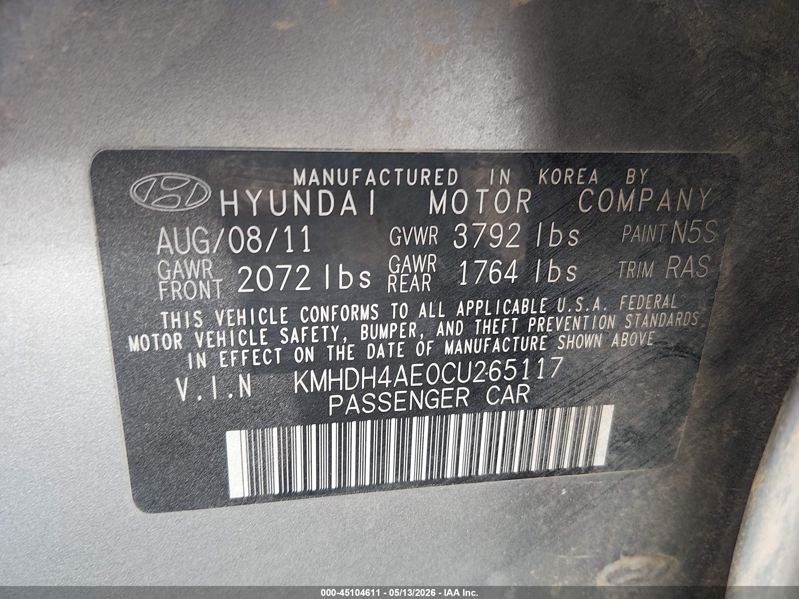 HYUNDAI ELANTRA image 9