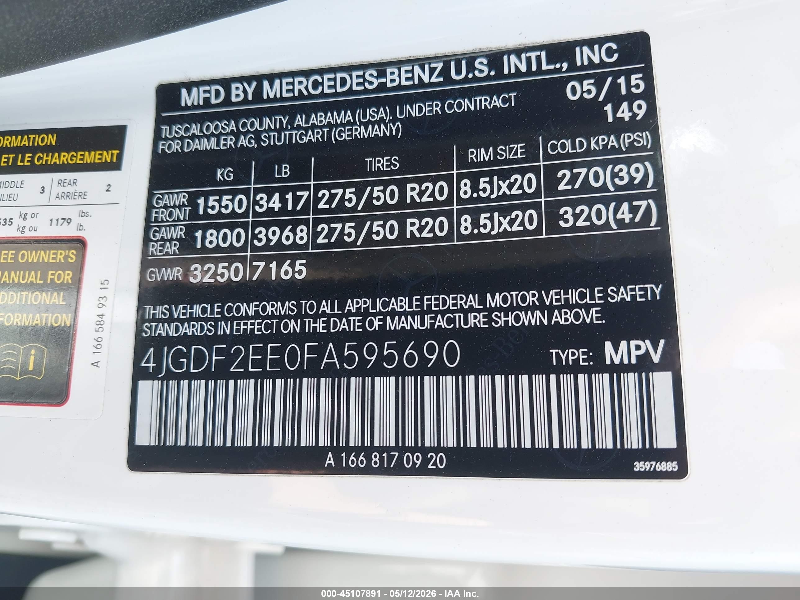 MERCEDES-BENZ GL image 9