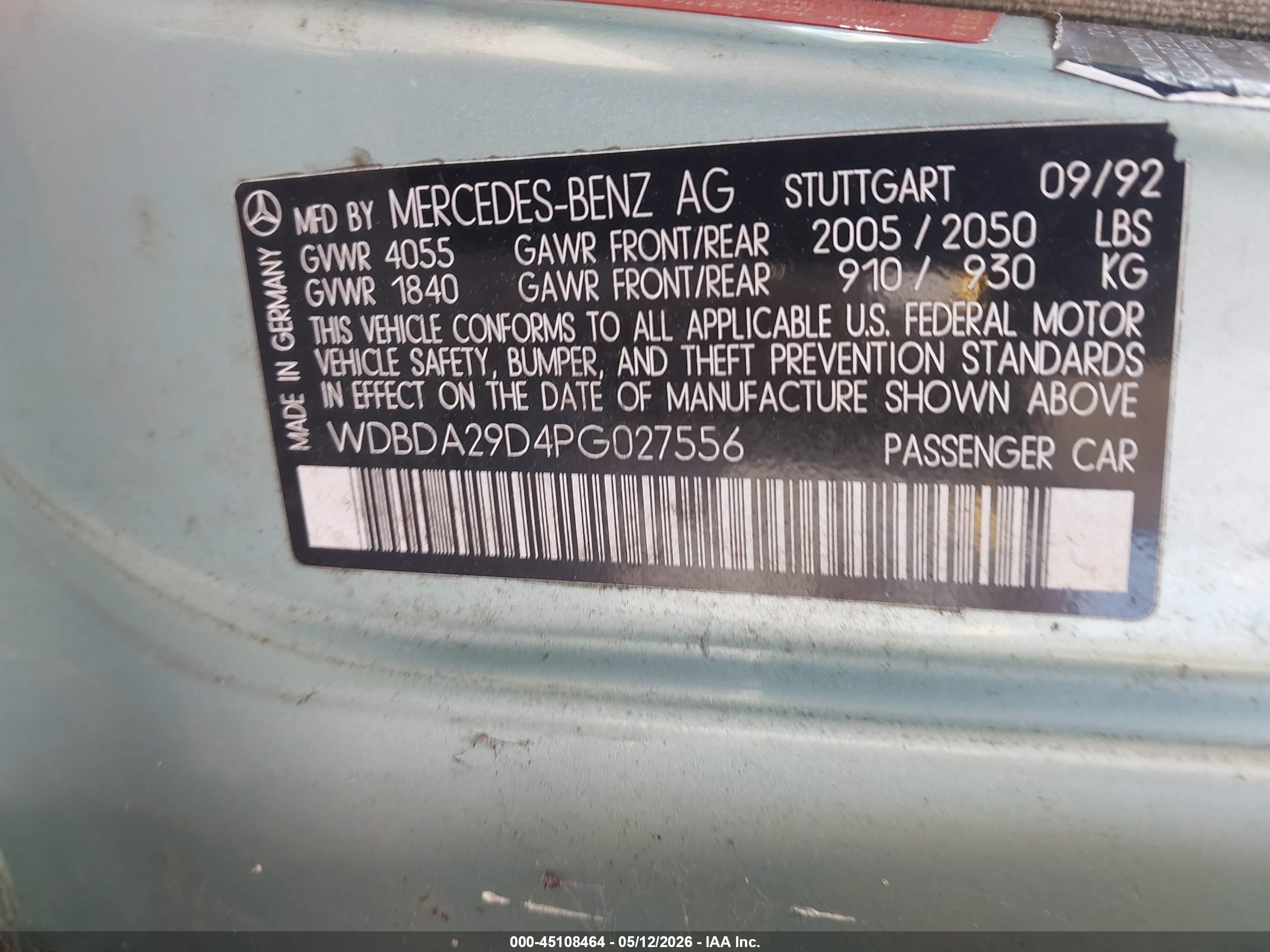 MERCEDES-BENZ 190 image 9