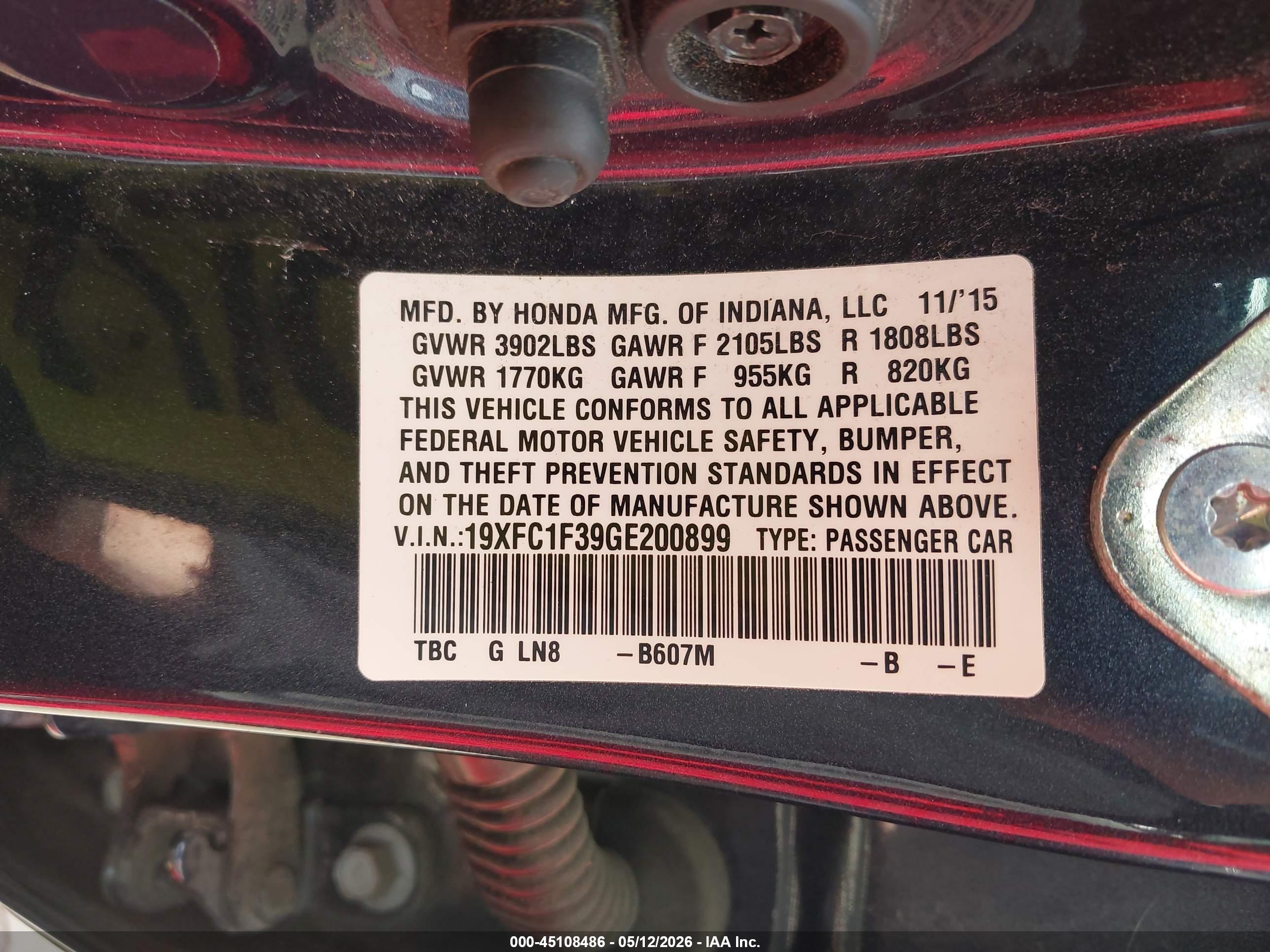 HONDA CIVIC image 9