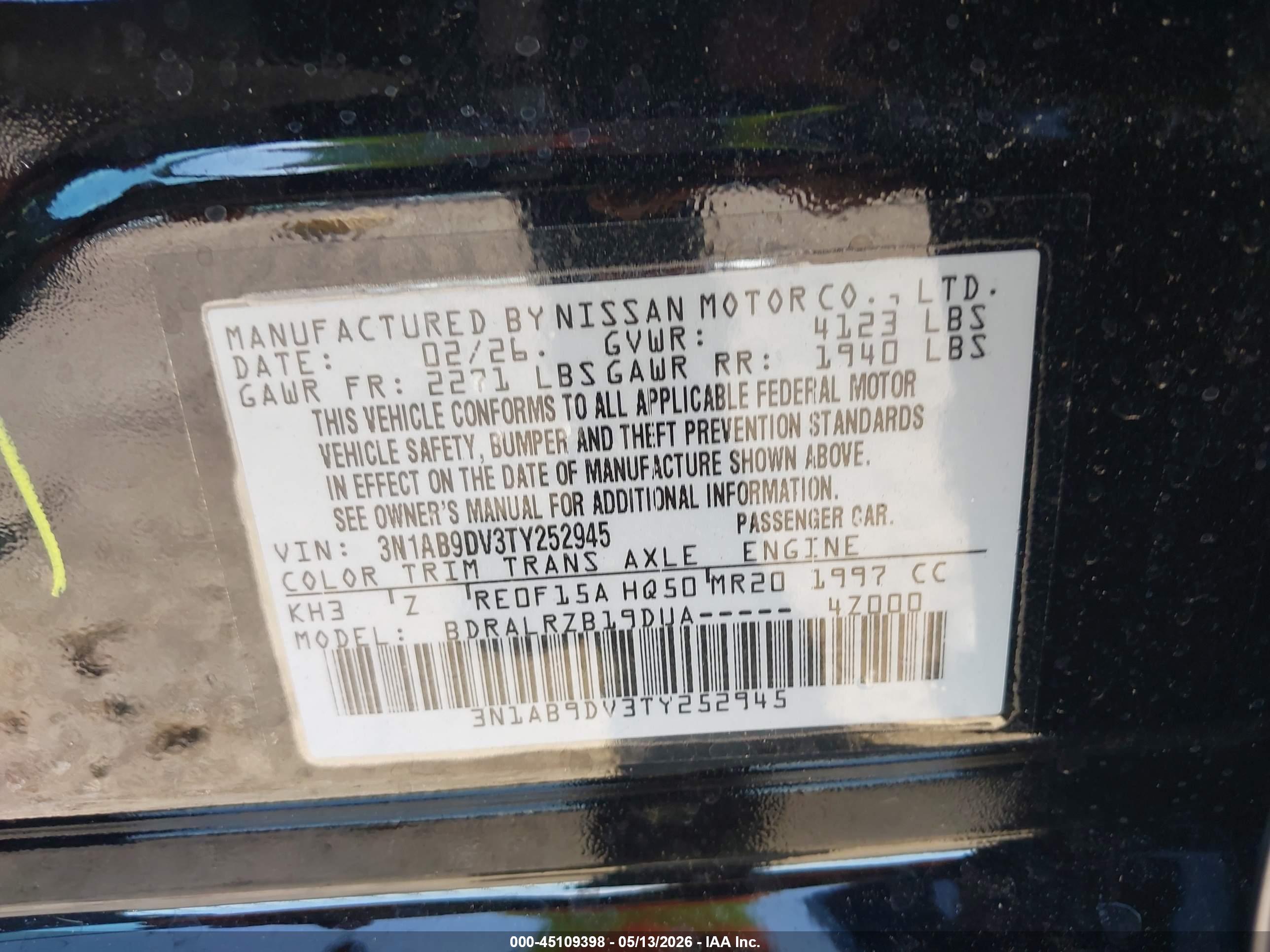 NISSAN SENTRA image 9
