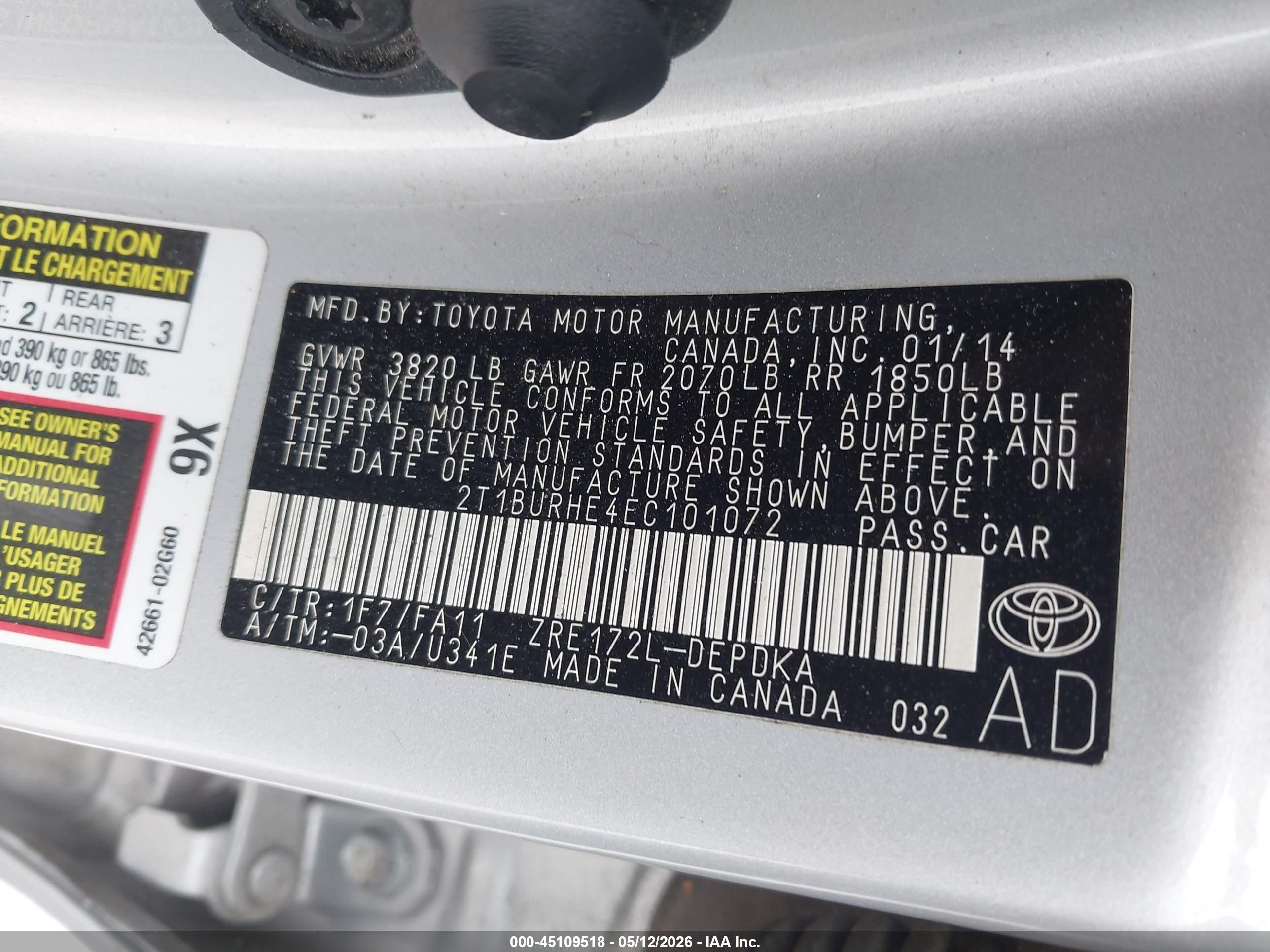 TOYOTA COROLLA image 9