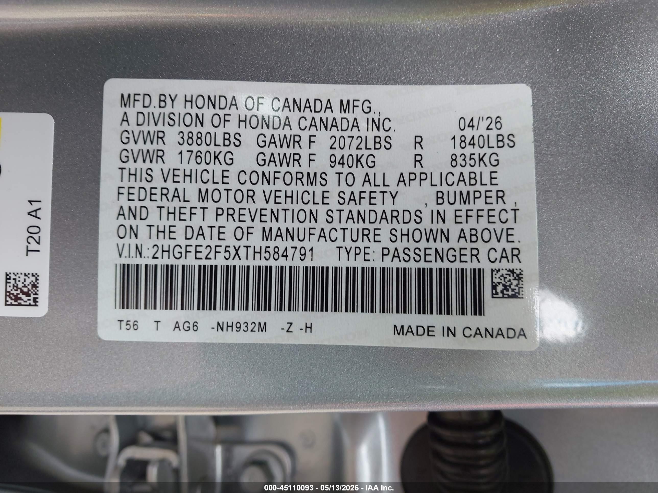 HONDA CIVIC image 9