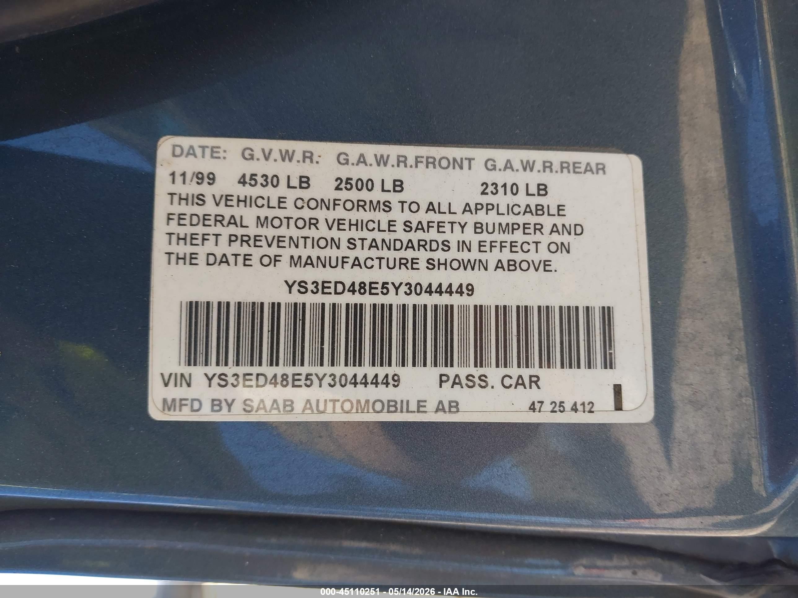 SAAB 9-5 image 9