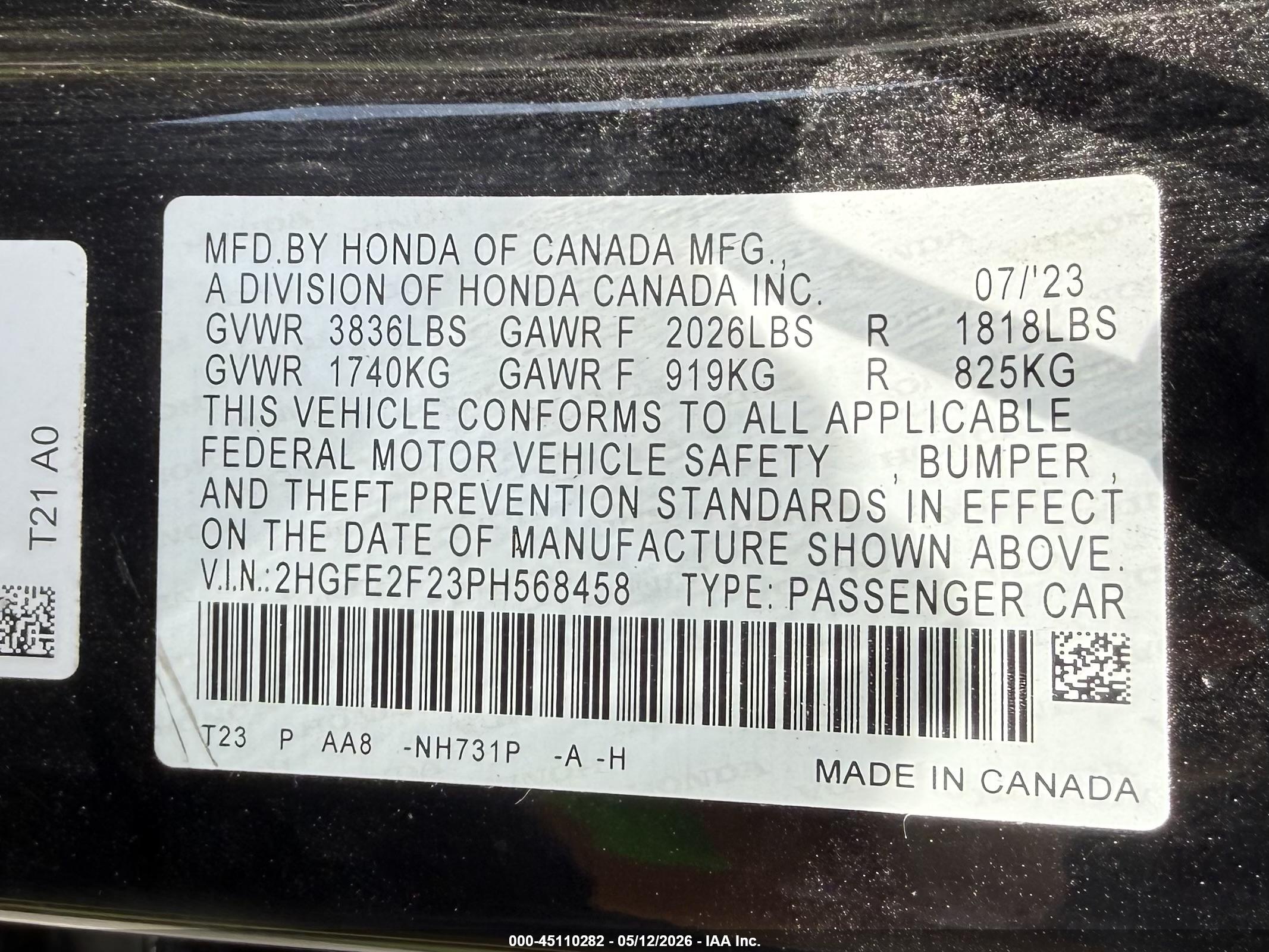 HONDA CIVIC image 9