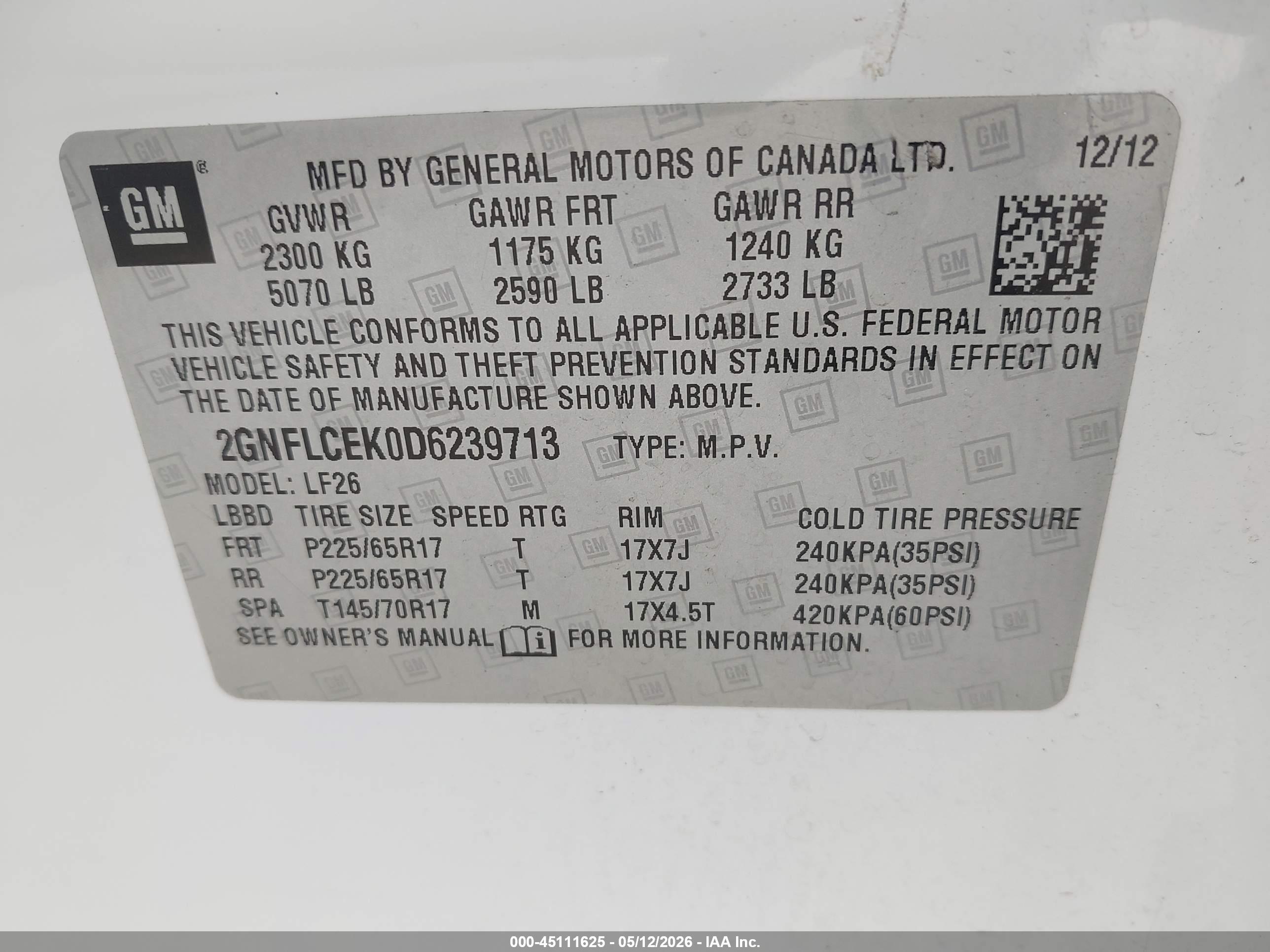 CHEVROLET EQUINOX image 9