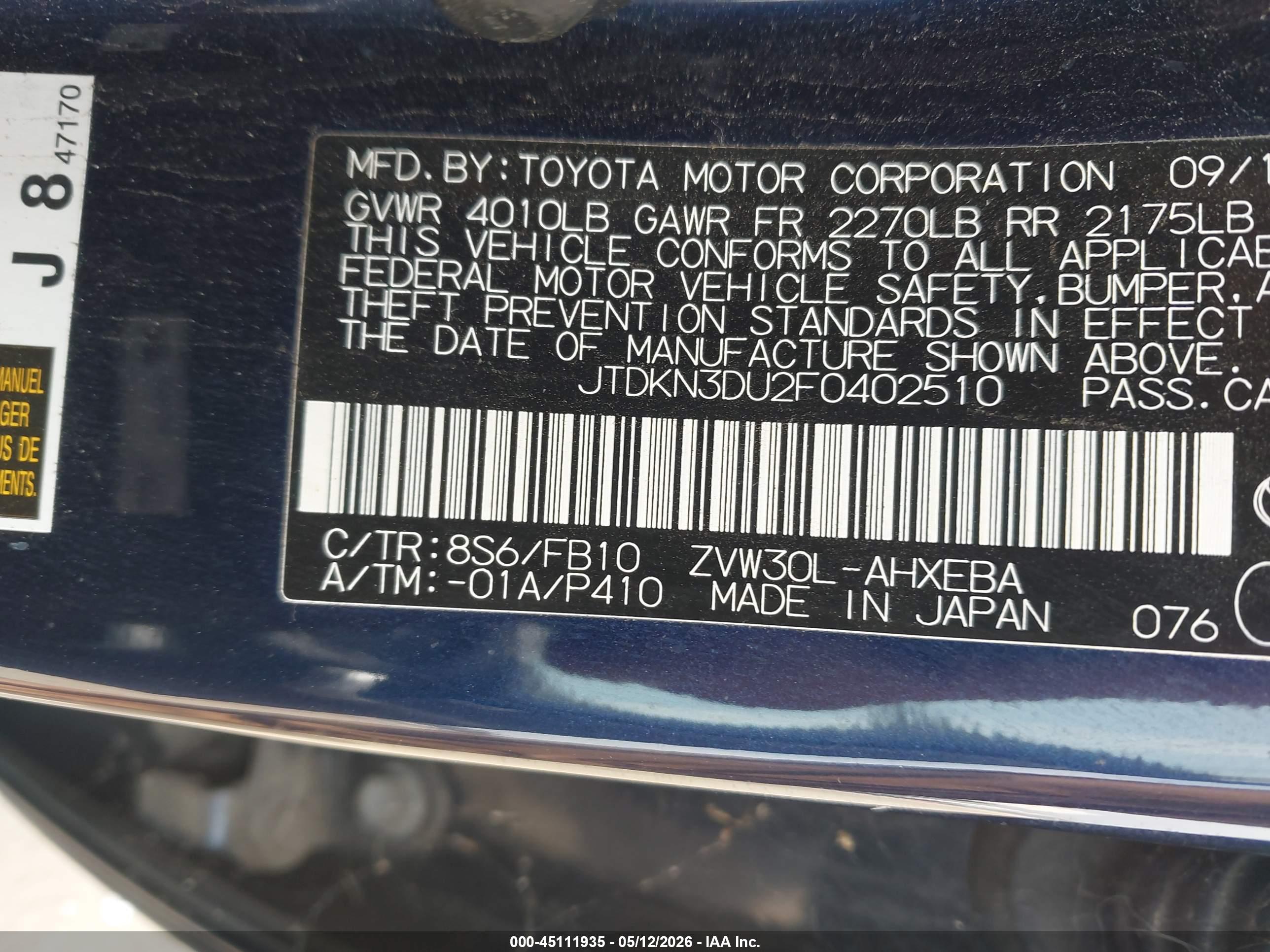 TOYOTA PRIUS image 9