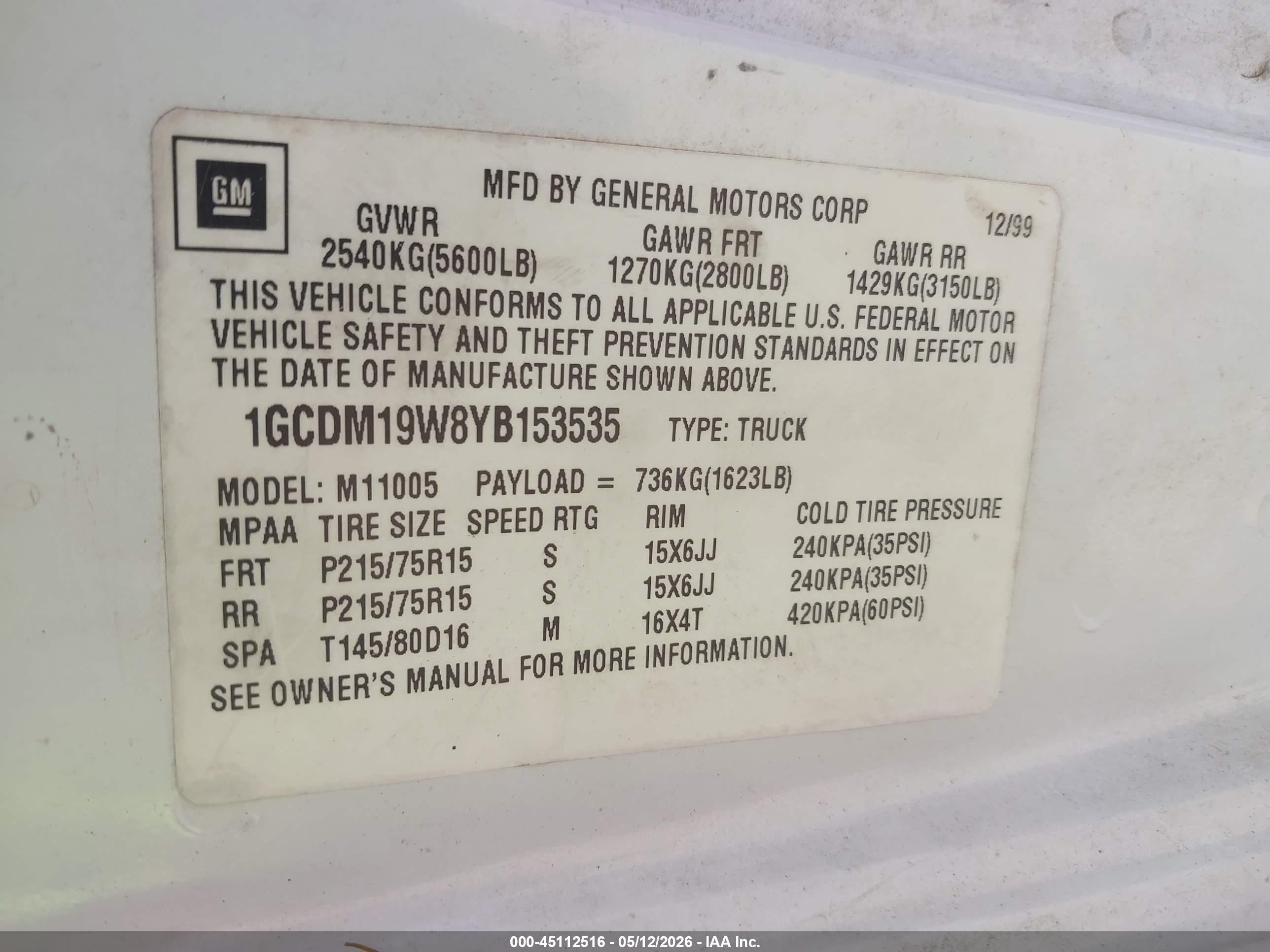 CHEVROLET ASTRO image 9