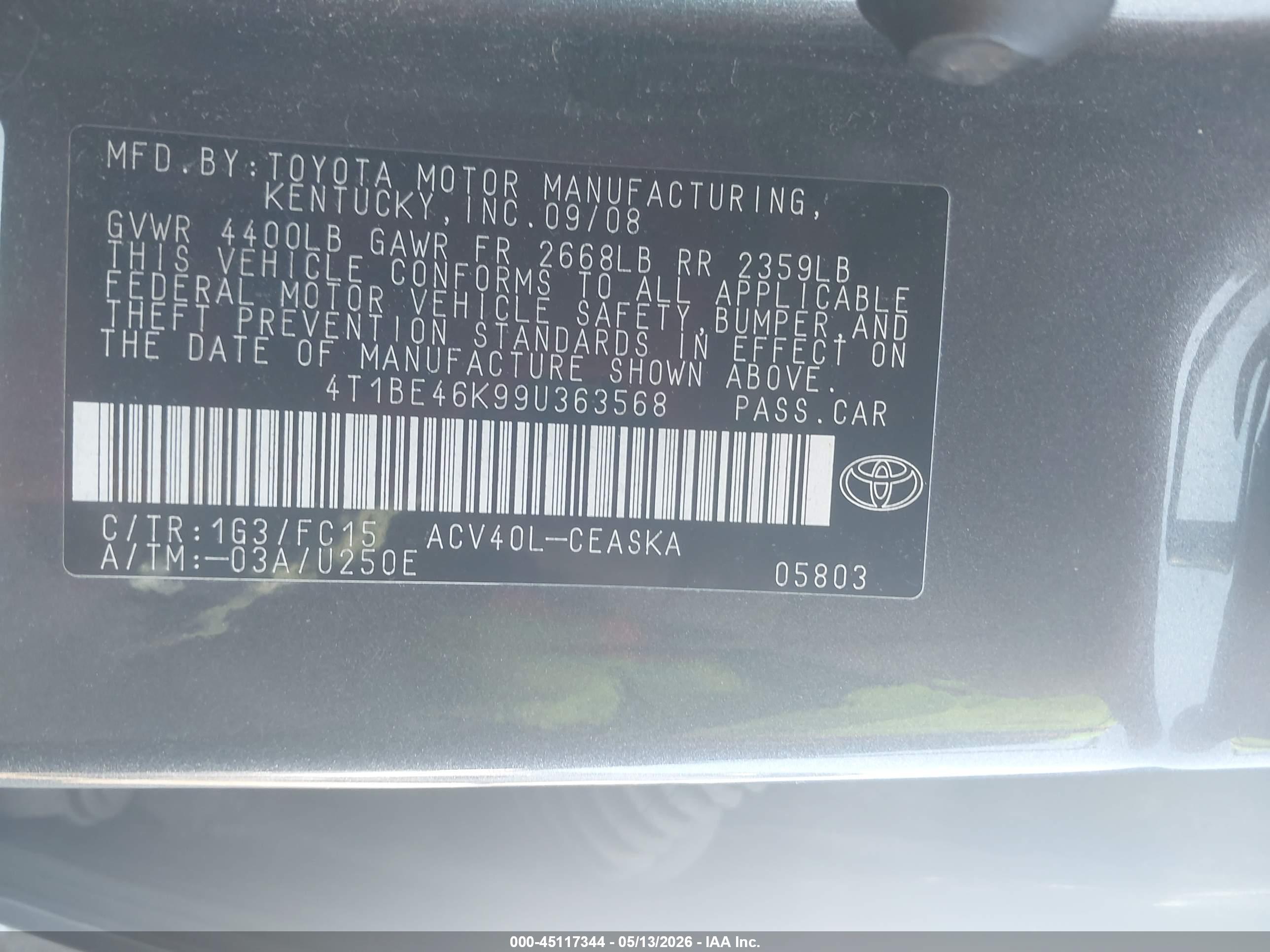 TOYOTA CAMRY image 9